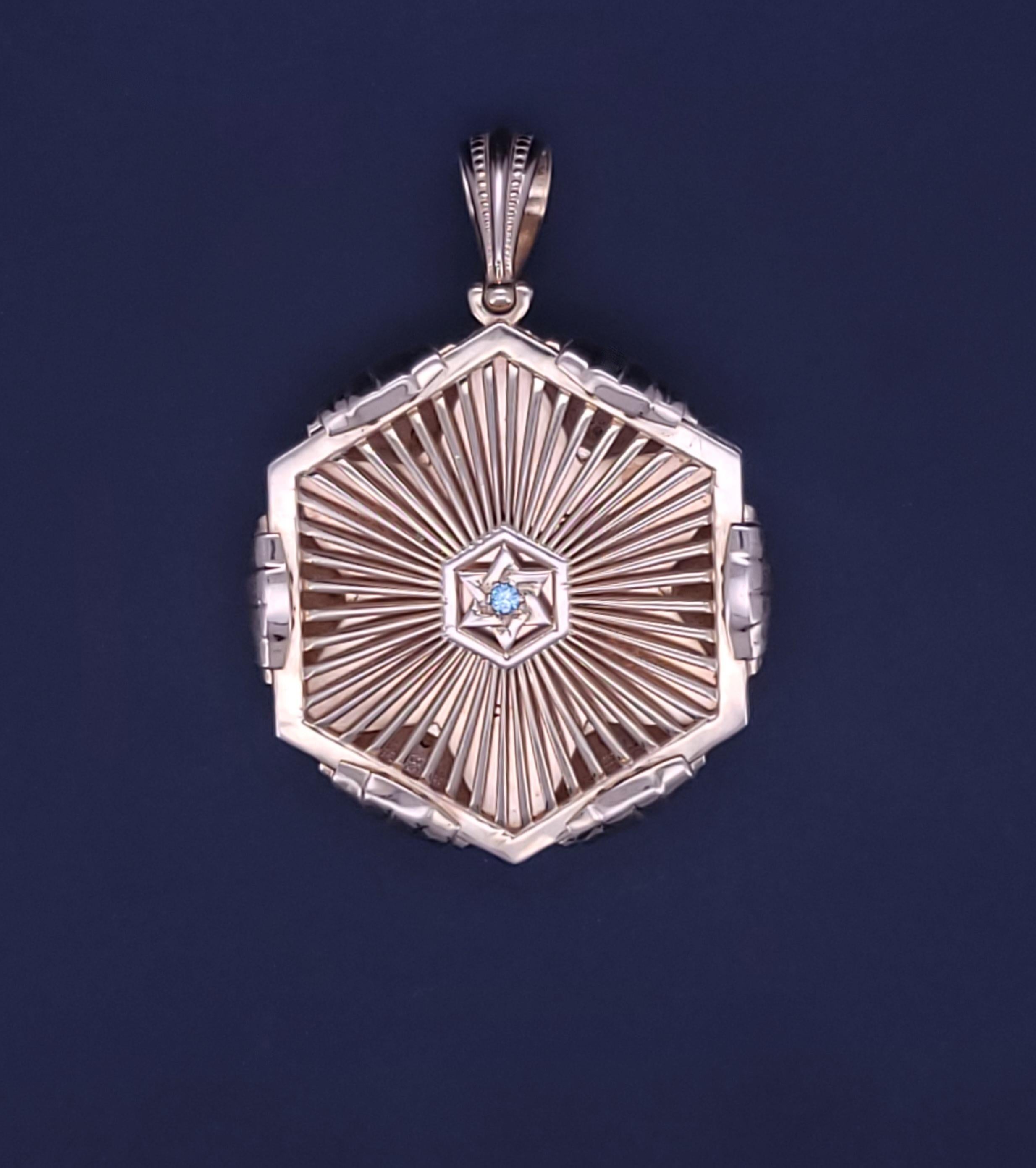 Custom Made Star of David 14K Yellow Gold For Sale 1