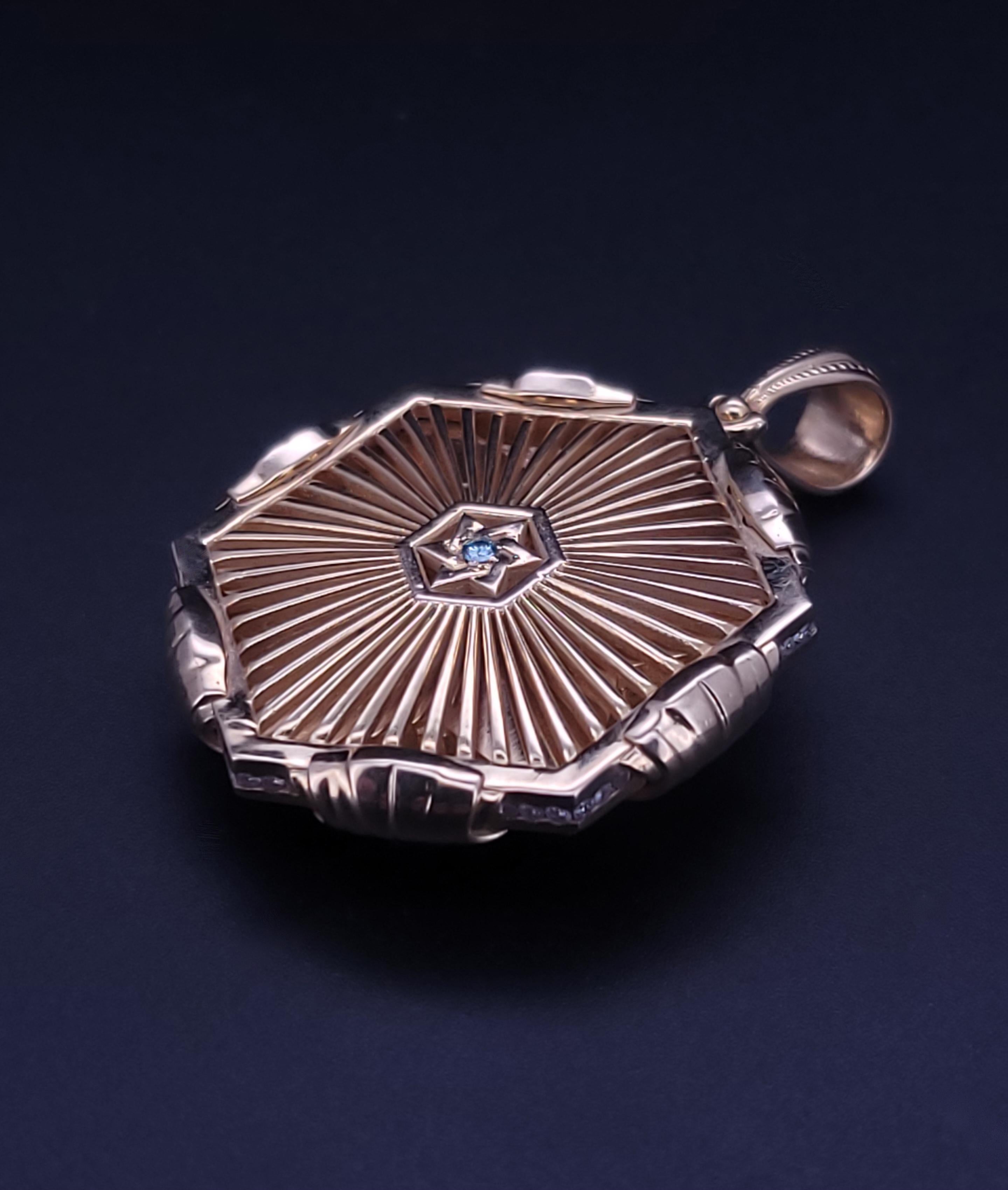 Custom Made Star of David 14K Yellow Gold For Sale 2