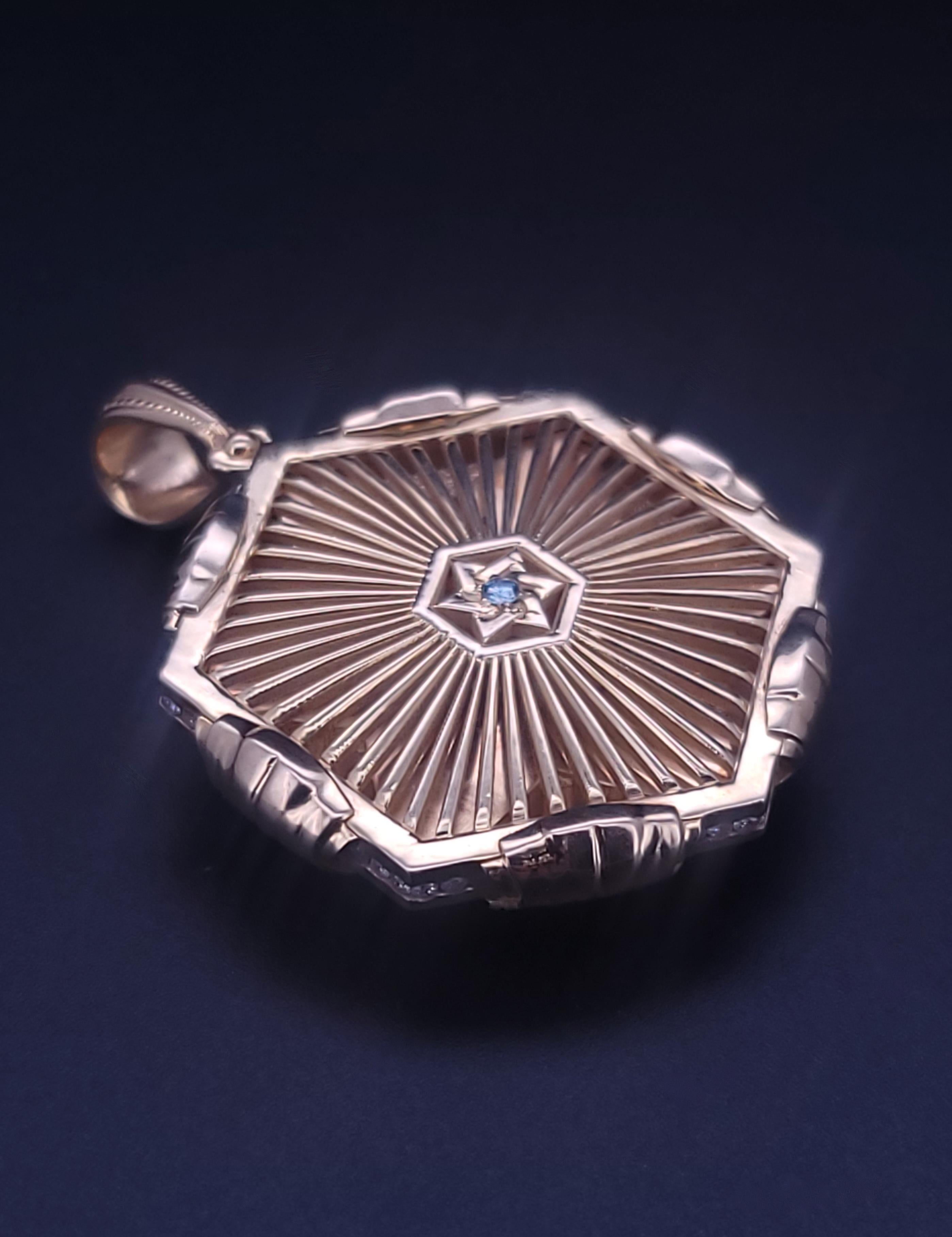 Custom Made Star of David 14K Yellow Gold For Sale 3