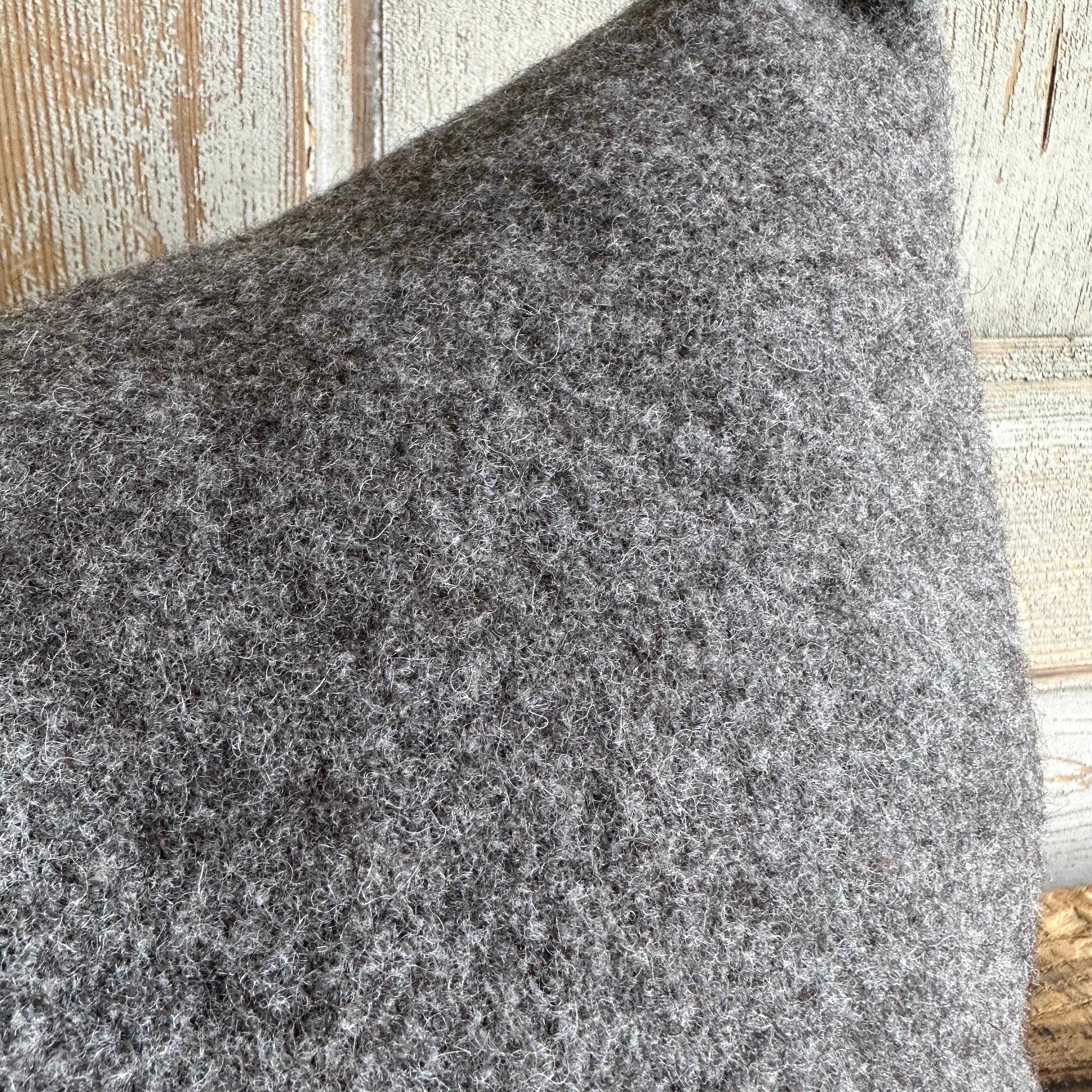 Custom Made Stone Alpaca Wool Lumbar Pillow with Insert In New Condition In Brea, CA