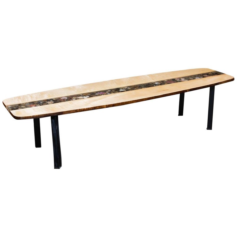 Custom Made Surfboard Coffee Table For Sale At 1stdibs