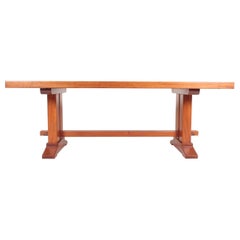 Custom Made Table in Solid Mahogany by Søborg Møbler, Danish Modern Design 1980s