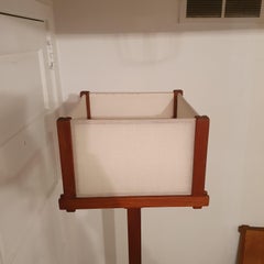 Custom Made Teak Floor Lamp in the Style of Nakashima