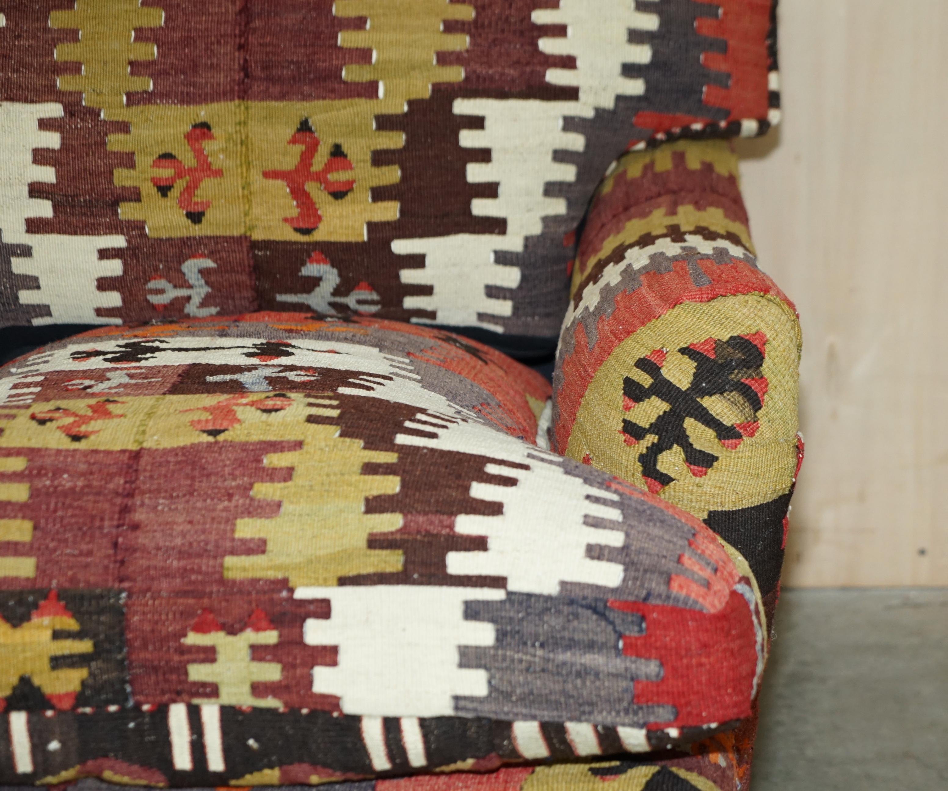 Upholstery Custom Made to Order George Smith Chelsea Signature Standard Arm Kilim Armchair