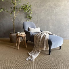 Custom Made to Order Napoli Chaise Lounge in Velvet Linen or COM