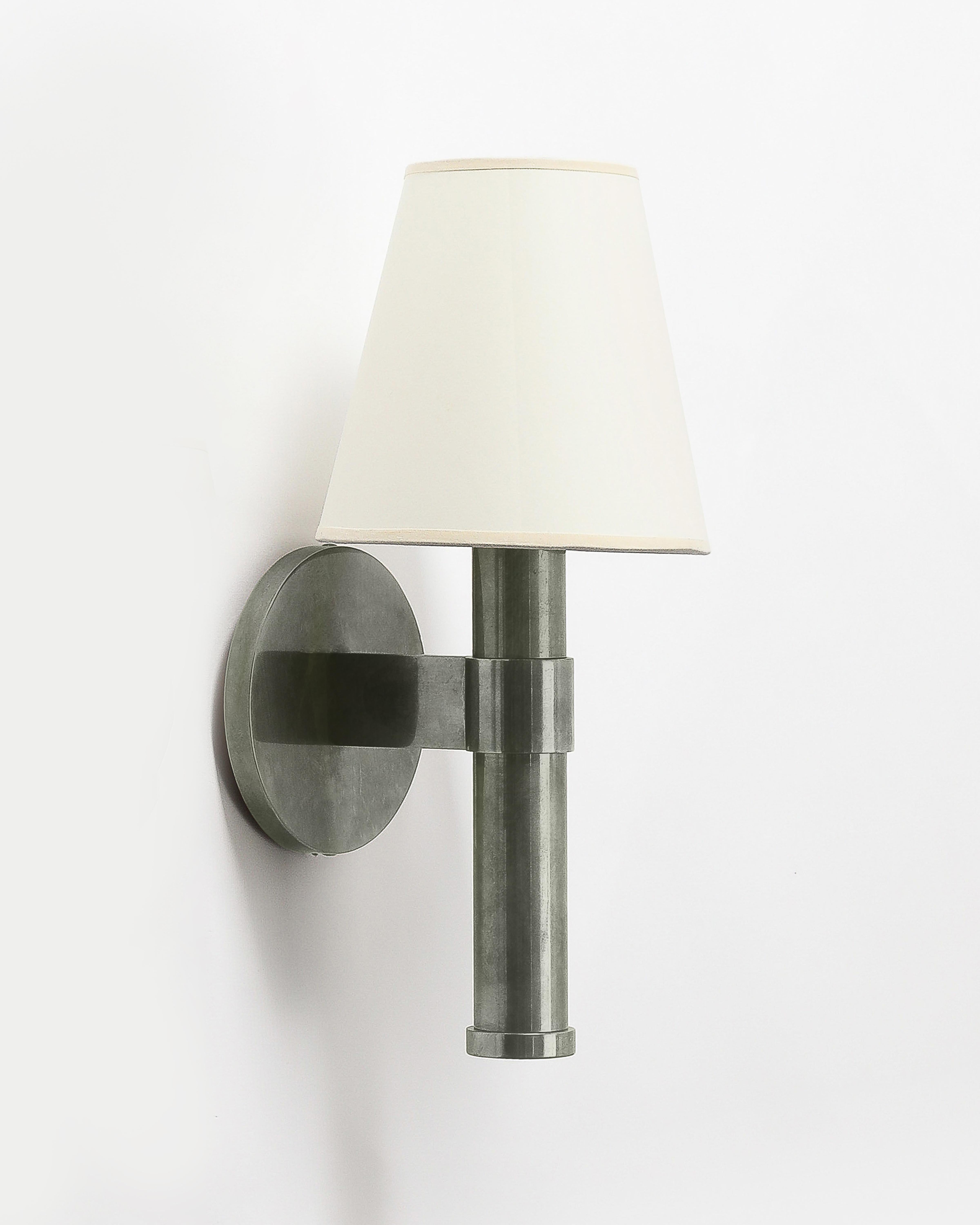 Custom Made-to-Order Patinated Steel Sconce by Robert Stilin Neuf - En vente à New York City, NY