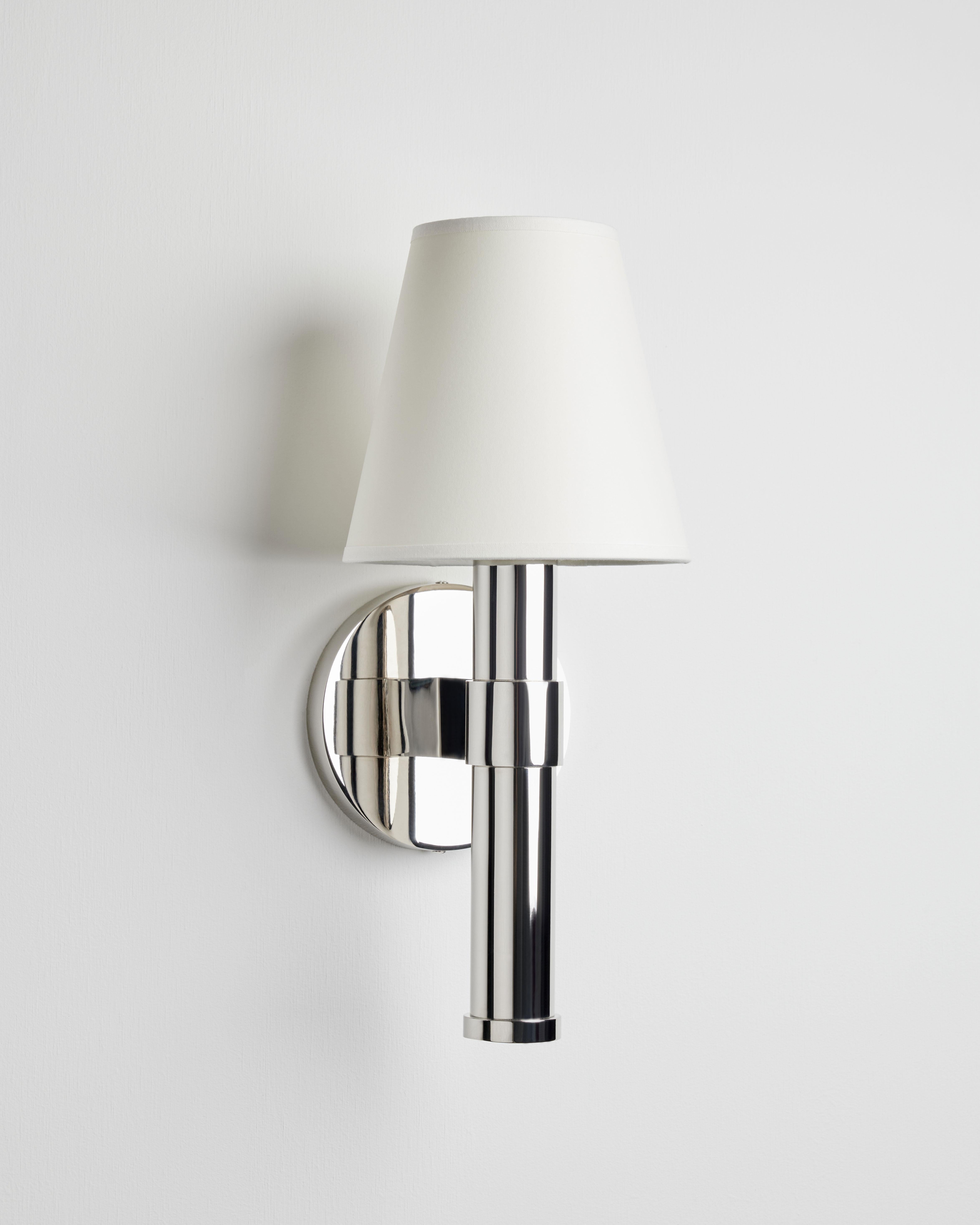 Priced Individually. Lead time is 6-8 weeks.

Patinates beautifully with time. Can be made in nickel, patinated brass, lacquered brass, and steel. Powder coating available on request.