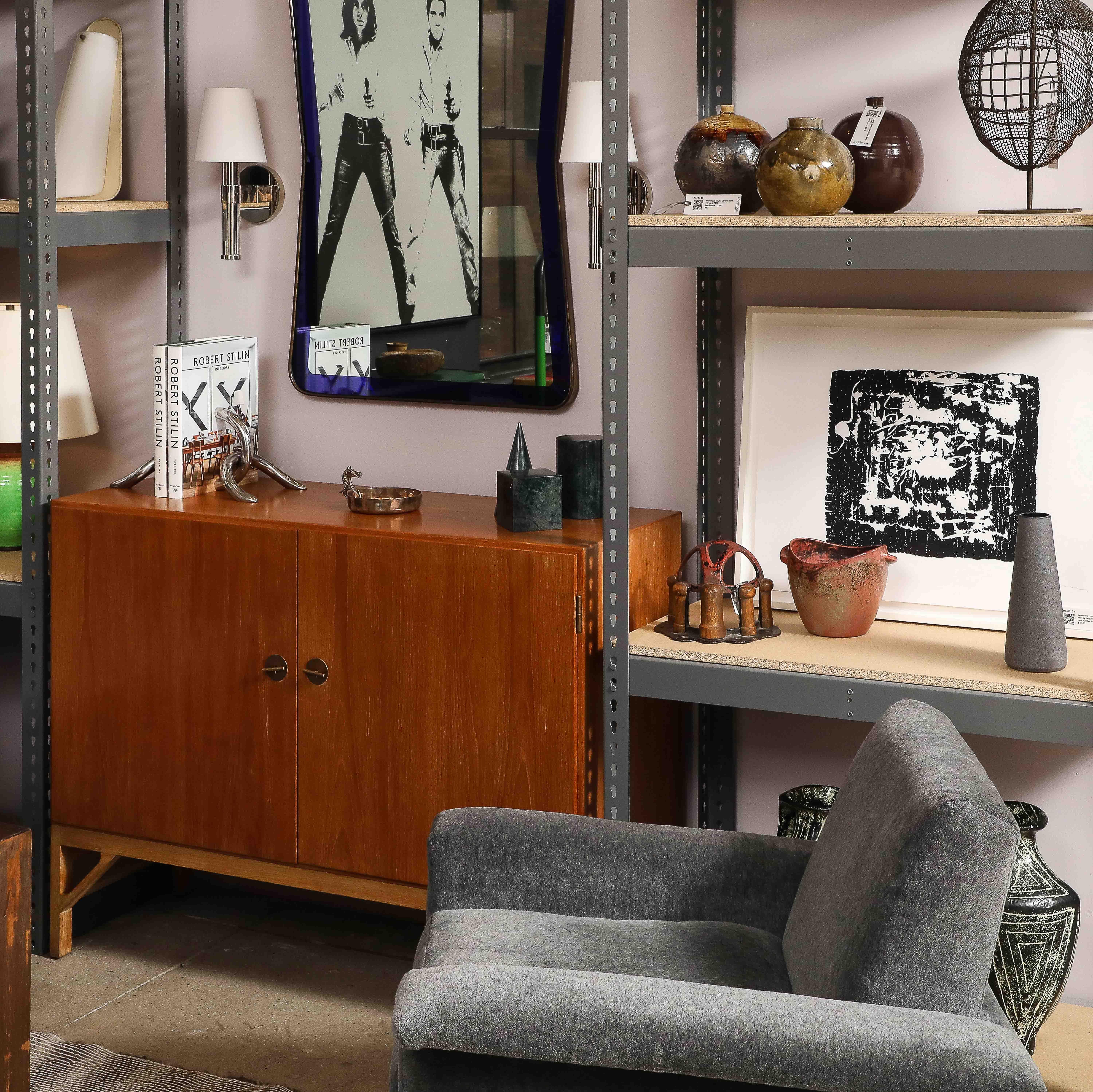 Custom Made-to-Order Polished Nickel Sconce with Paper Shade by Robert Stilin (Stahl) im Angebot