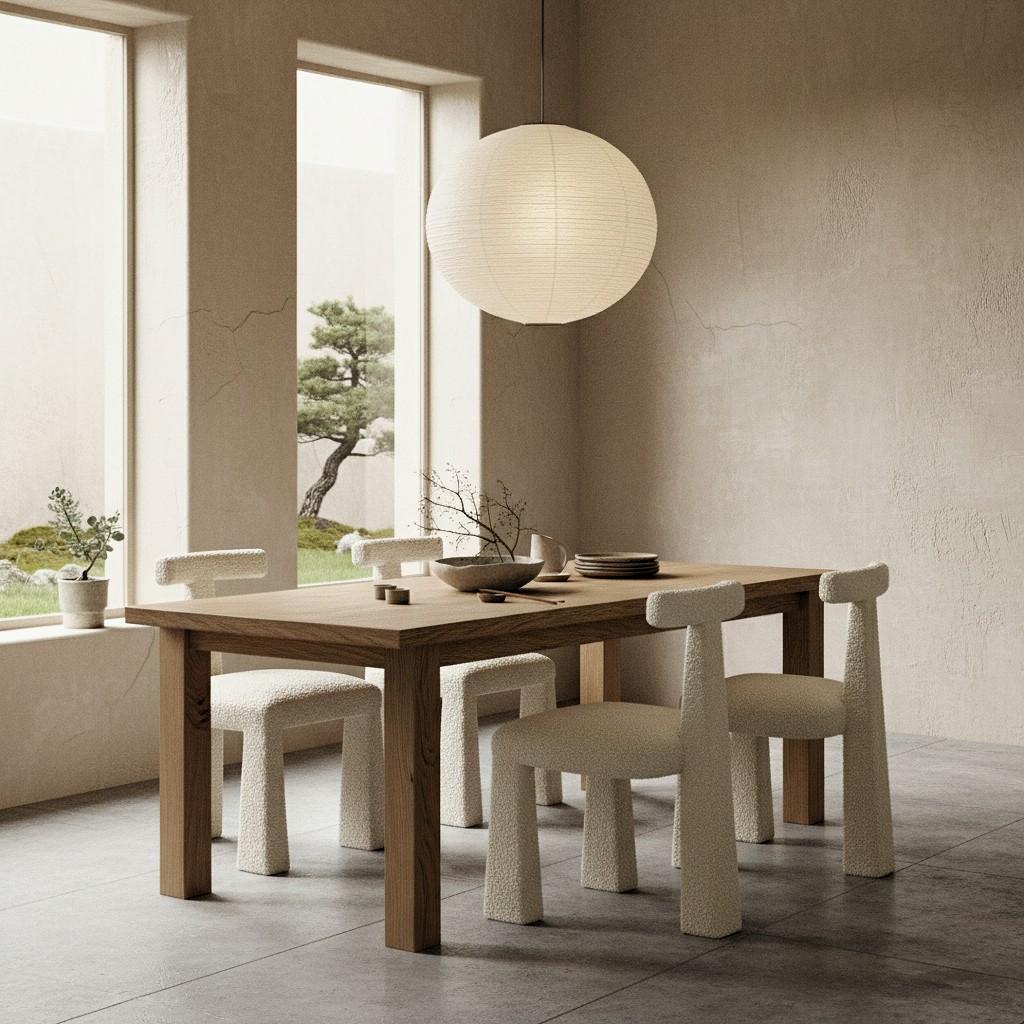 Sedia da pranzo a treppiede realizzata su misura con il tessuto del cliente da Mondo Design Studio In condizioni Nuovo in vendita a NEW YORK, NY