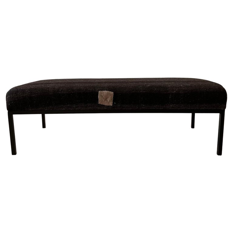 Curated visual reference: Visual Reference: Custom Made Turkish Vintage Rug Cocktail Ottoman Or Bench With