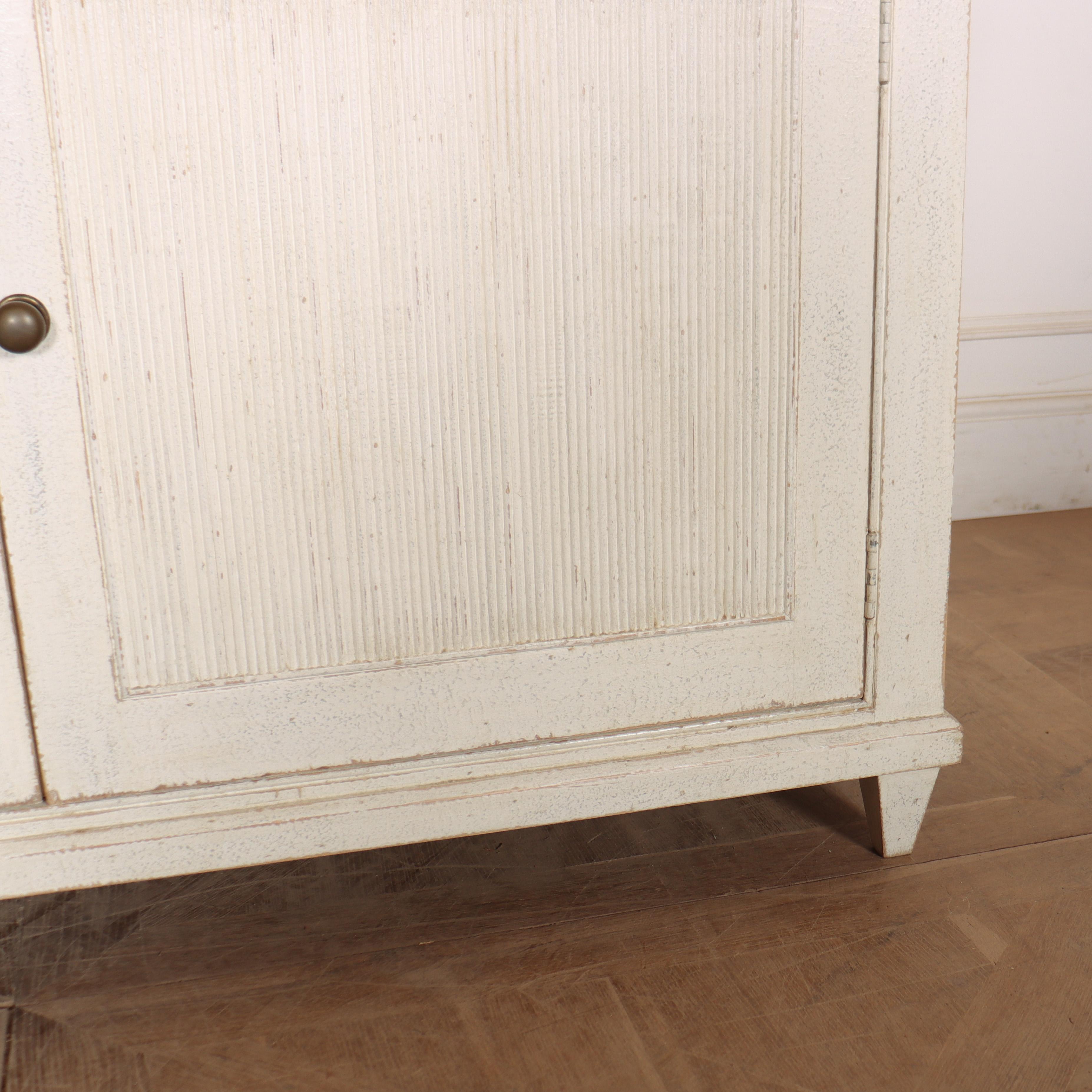 Painted Custom Made Two Door Buffet For Sale