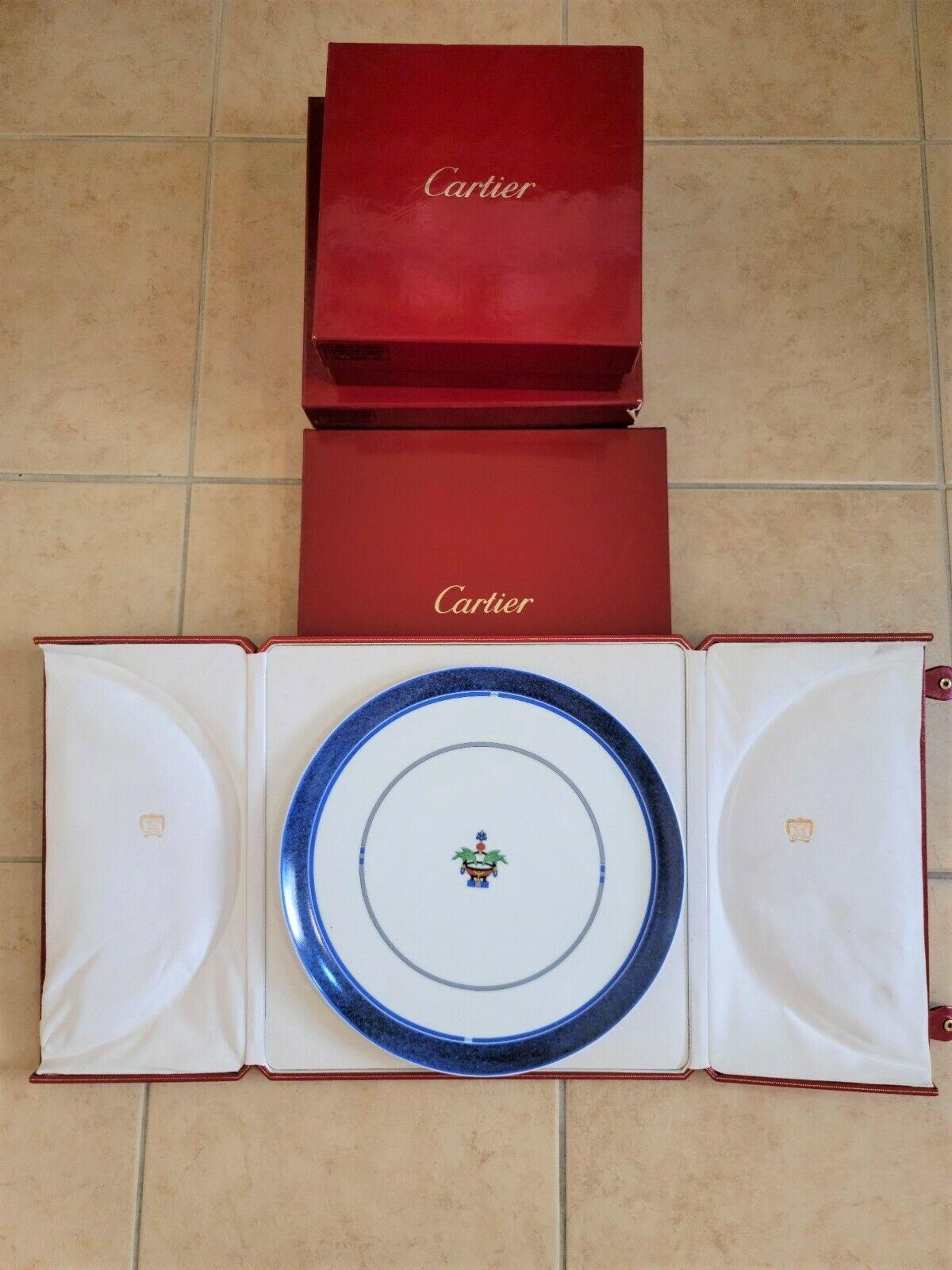 Late 20th Century Custom Made Unique Cartier Blue La Maison Venitienne China w/ Original Boxes