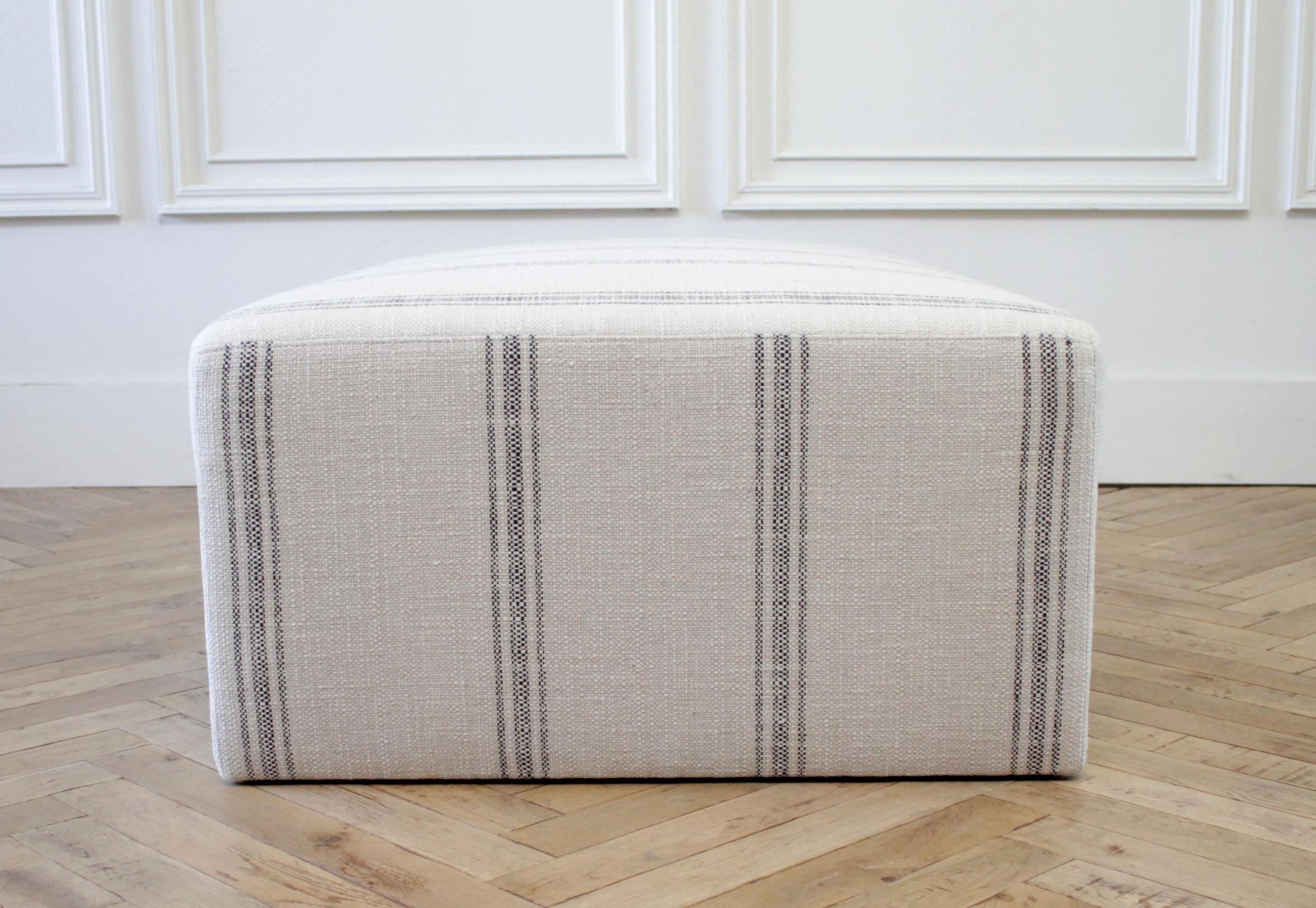 upholstered cube bench