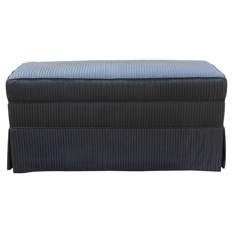 Custom Made Upholstered Ottoman at 1stDibs