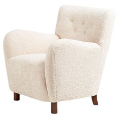 Custom Made Vegan Sheepskin Lounge Chair