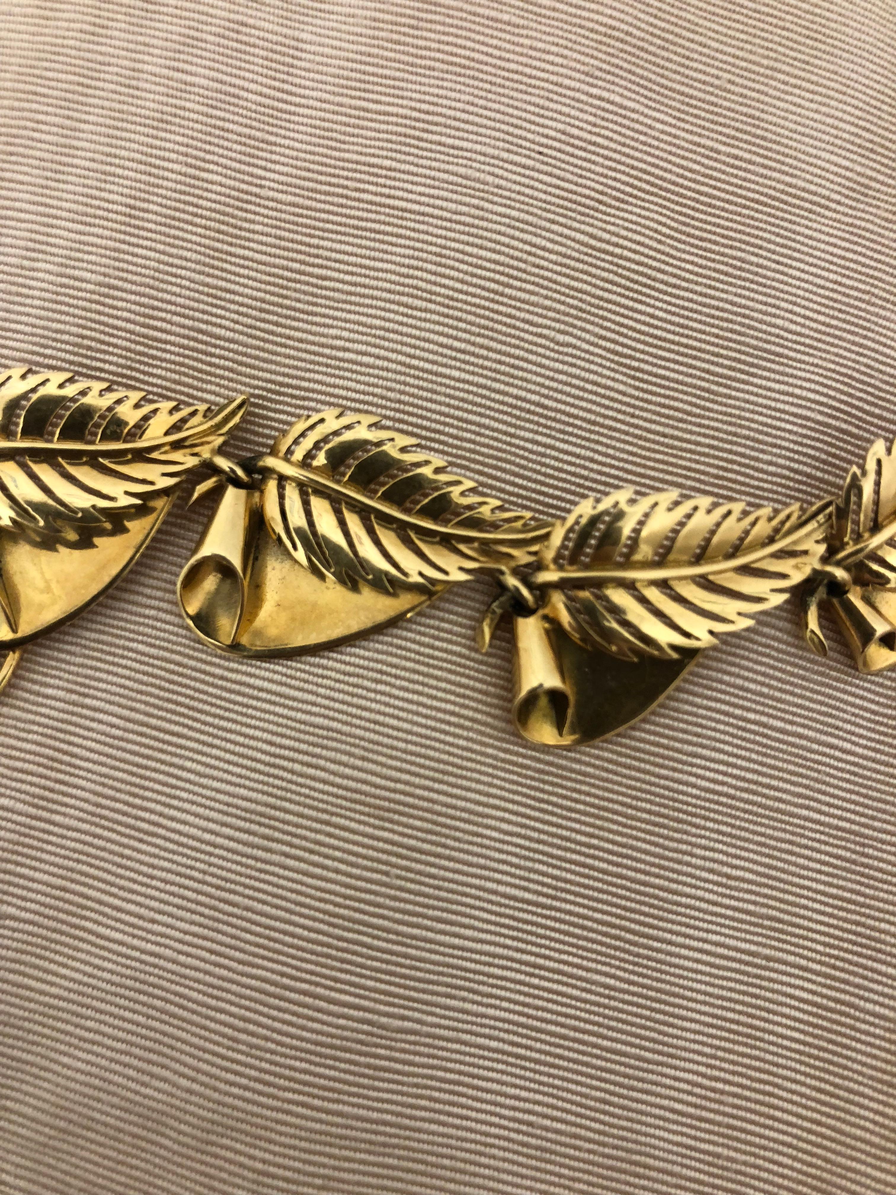  Maßgefertigte Vintage-Halskette aus 18 Karat Gelb- und Weißgold mit Diamanten im Angebot 2
