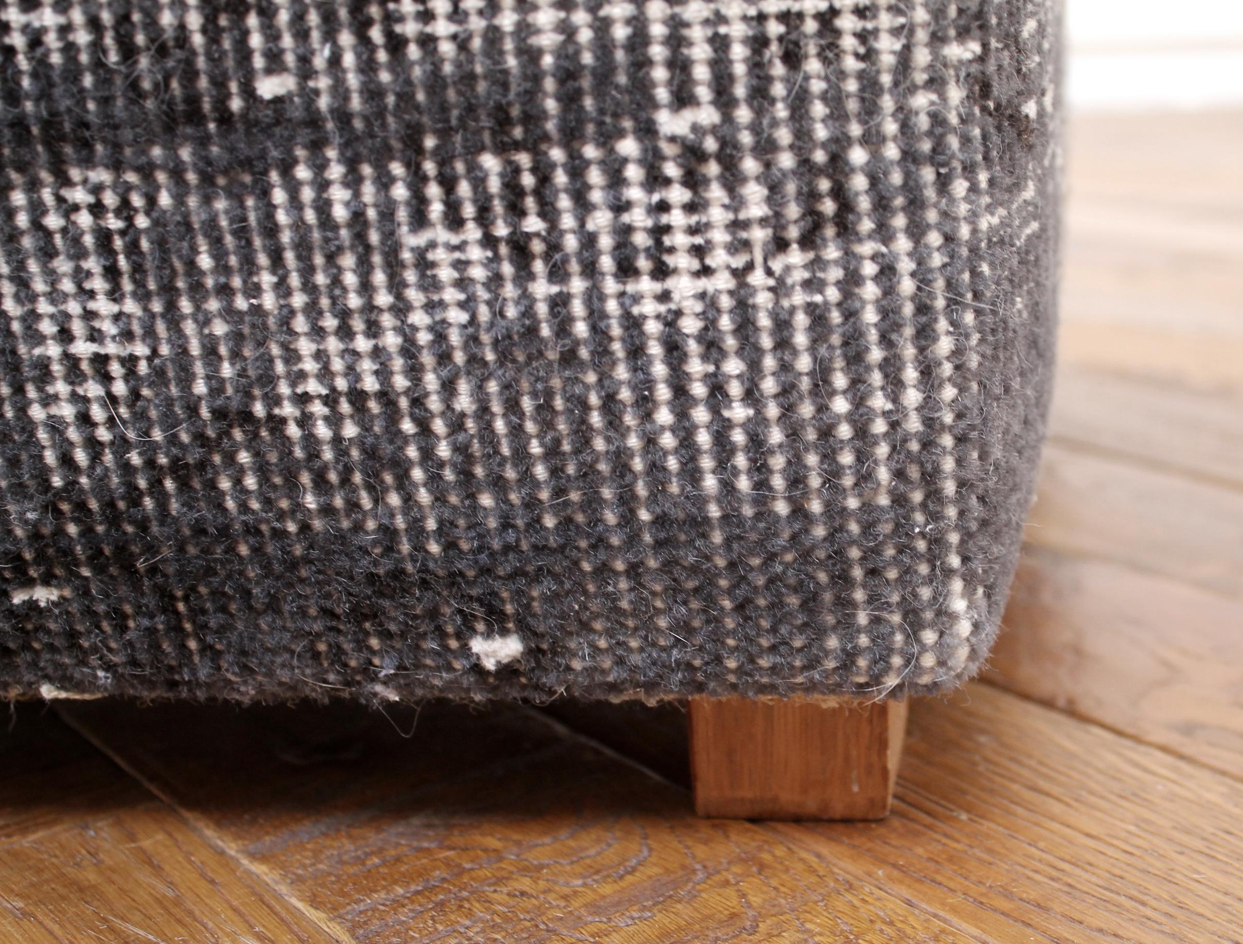 Wool Custom Made Vintage Kilim Rug Cube Ottoman
