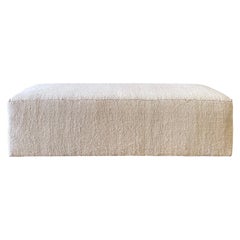 Custom Made Vintage Turkish Rug Ottoman Bench