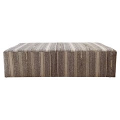 Custom Made Vintage Turkish Rug Ottoman
