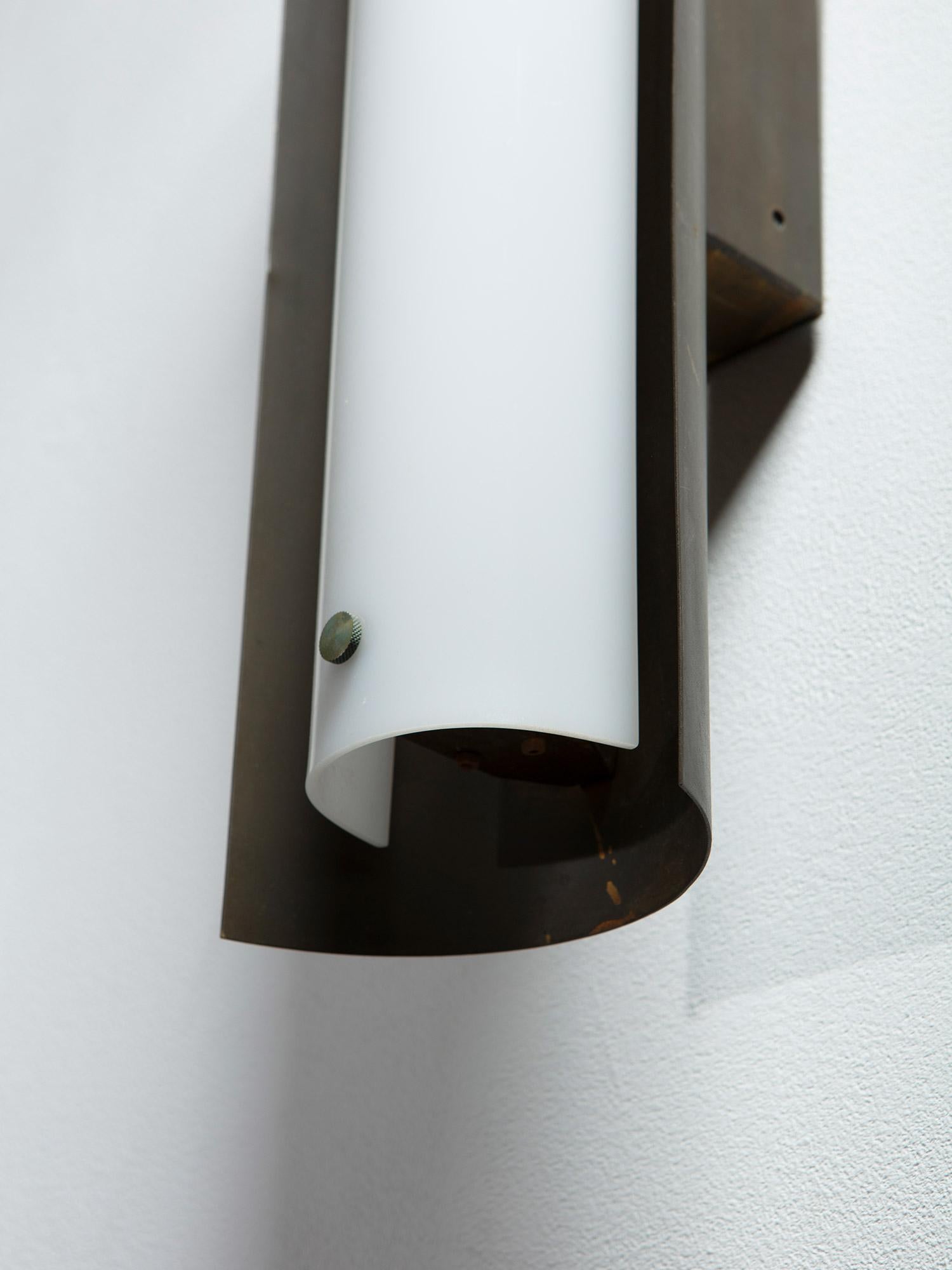 Brass Custom Made Wall Lamp by Gio Ponti For Sale
