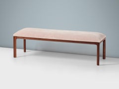 Kai Kristiansen Bank aus Nussbaum und Mohair-Mohair-Samt