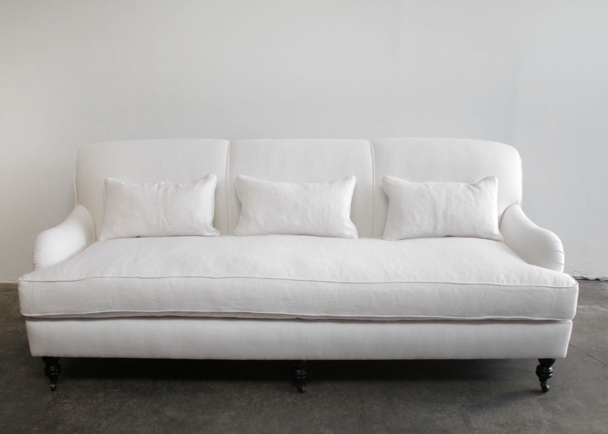 english roll arm sofa