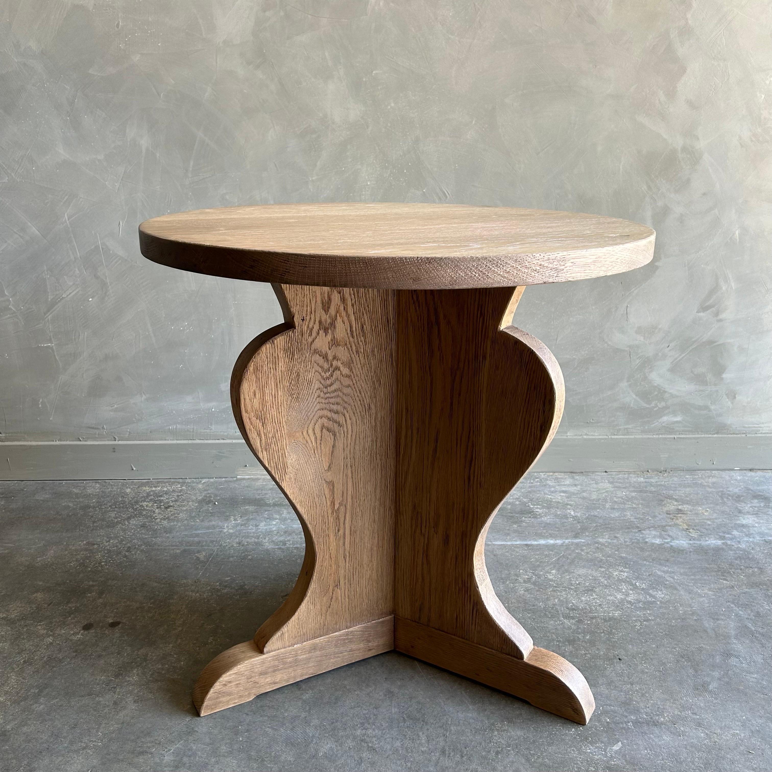 Custom Made White Oak Accent Table or Side Table For Sale 7
