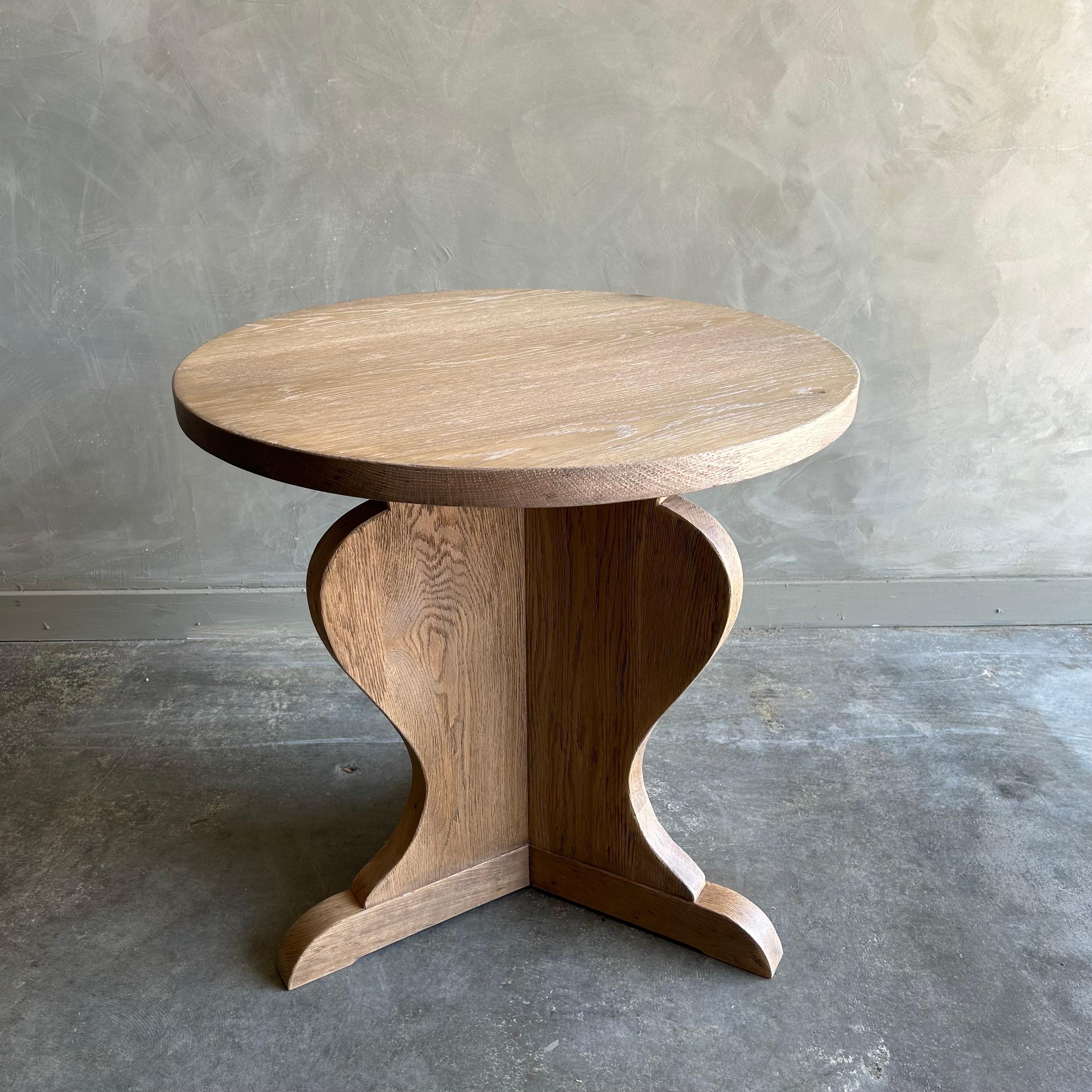 American Custom Made White Oak Accent Table or Side Table For Sale
