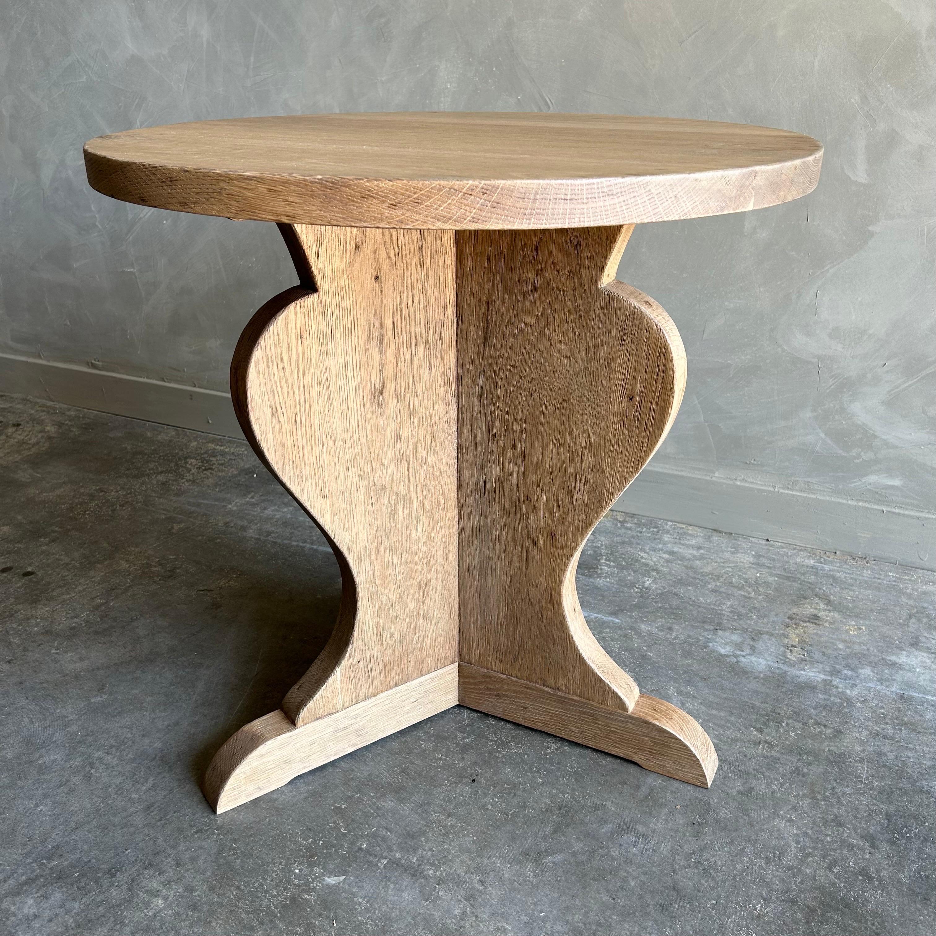 Custom Made White Oak Accent Table or Side Table In New Condition For Sale In Brea, CA