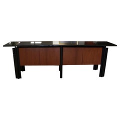 Credenza postmoderna su misura in noce e granito William Switzer Memphis