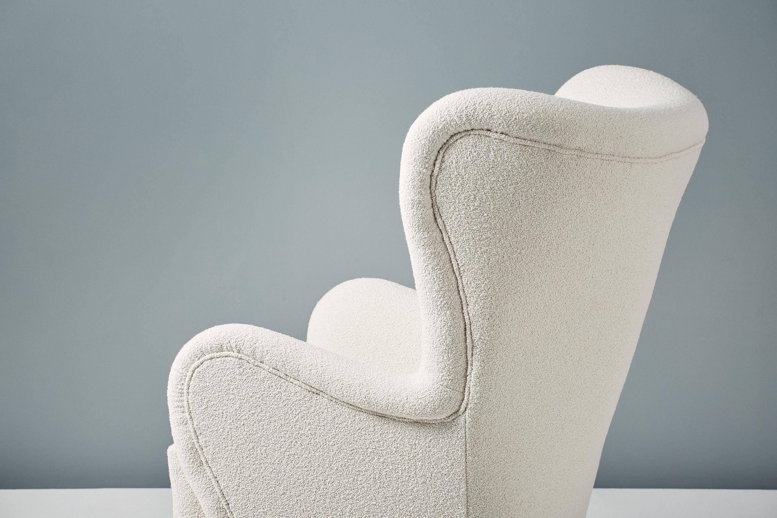 Contemporary Custom Made Wing Chair