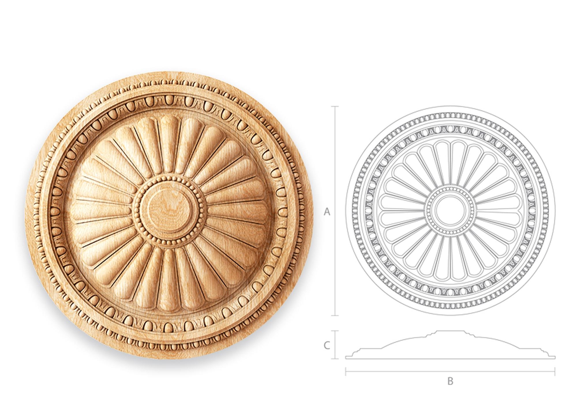oak rosettes
