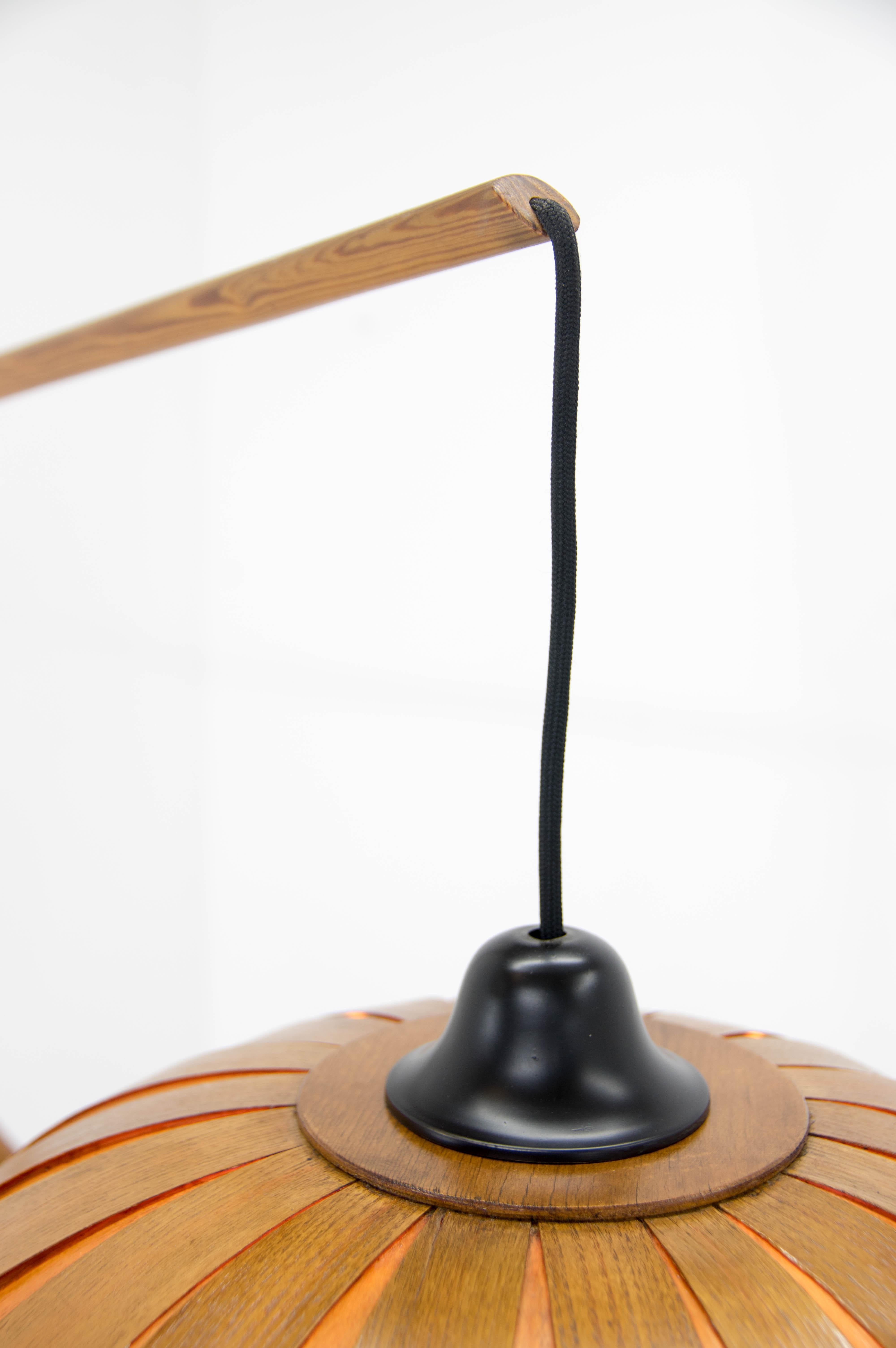 Custom Made Wooden Floor Lamp, 1960s For Sale 2