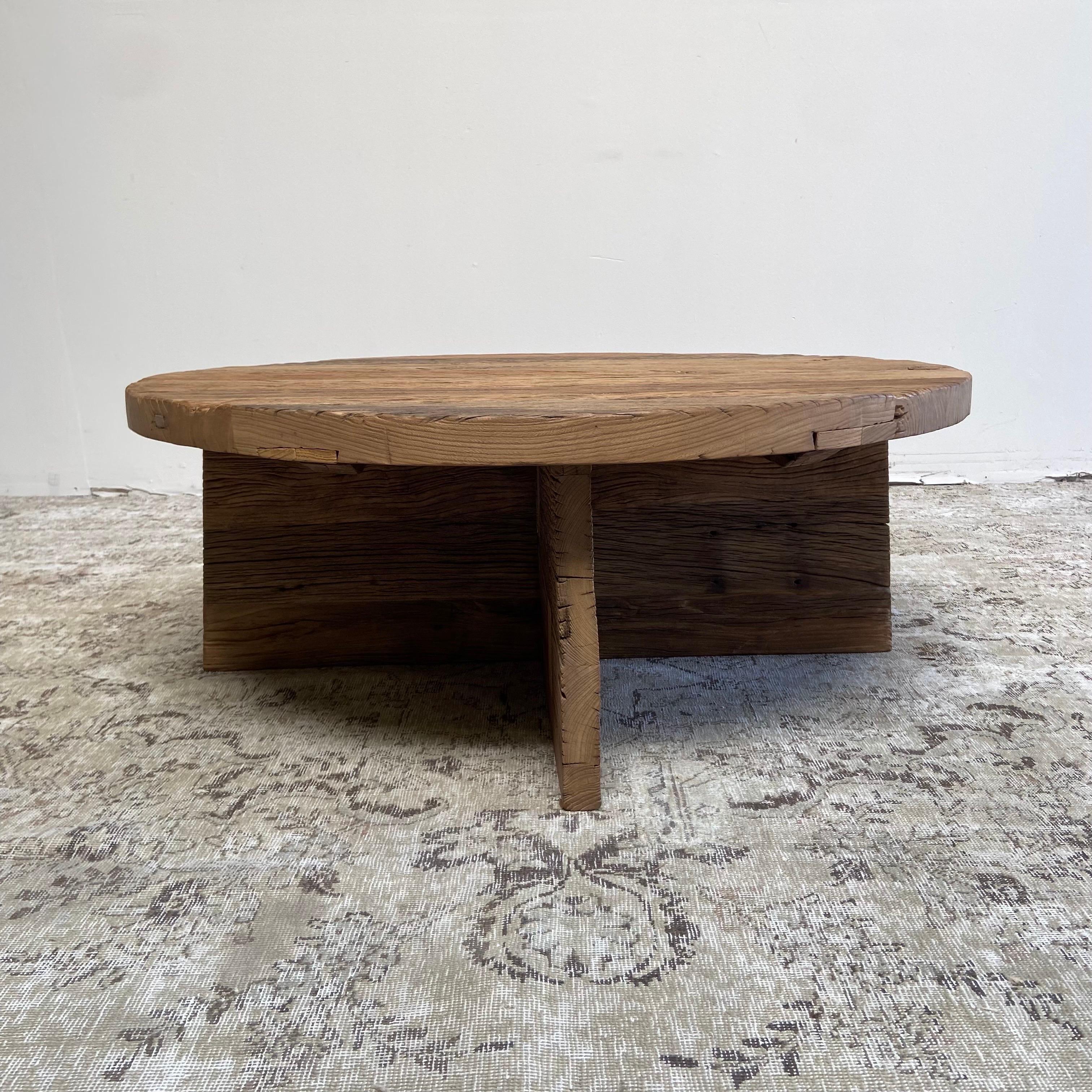 x base round coffee table