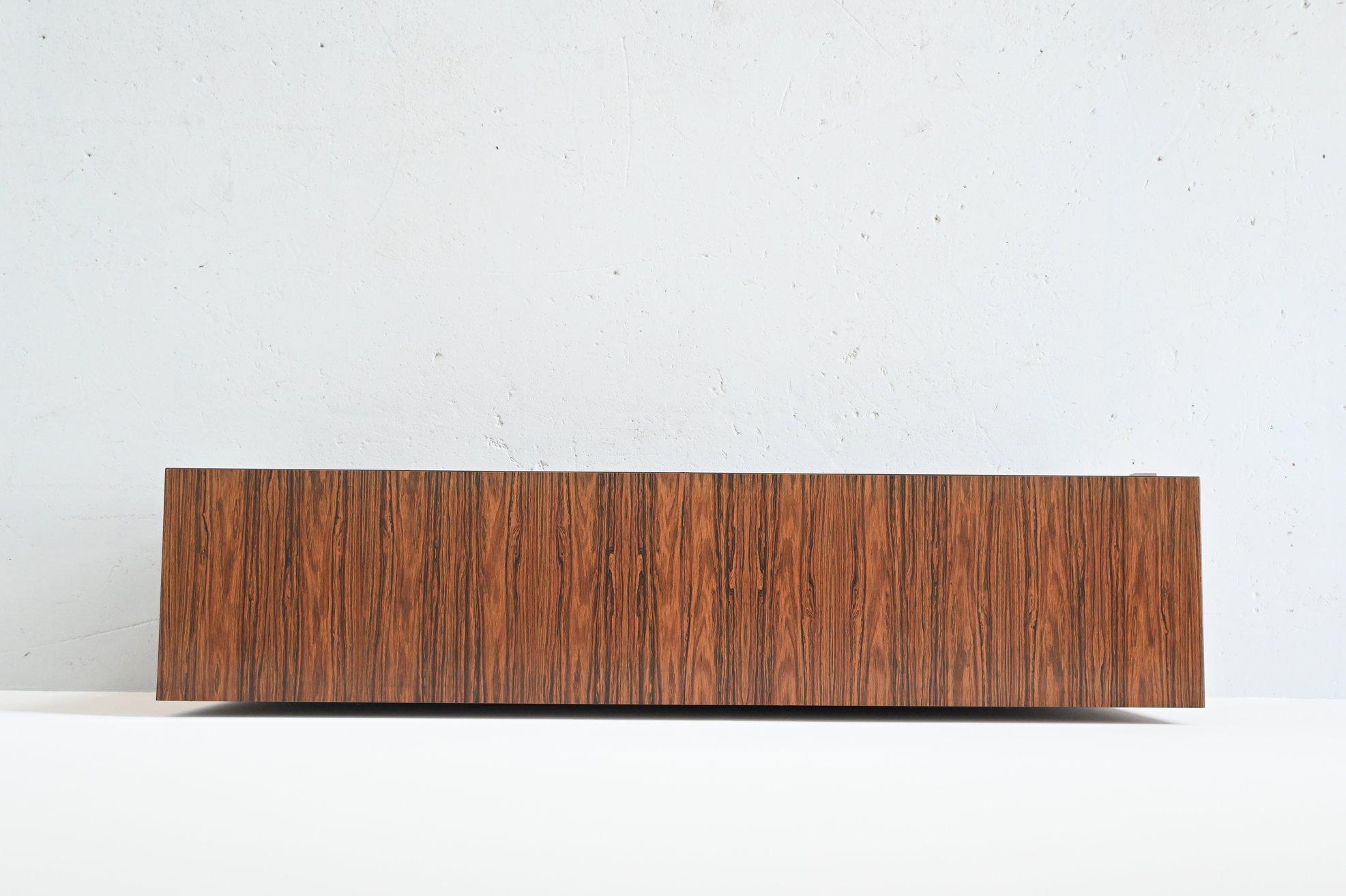 Custom Made Zebrano Wood Sideboard Belform, 1960 7