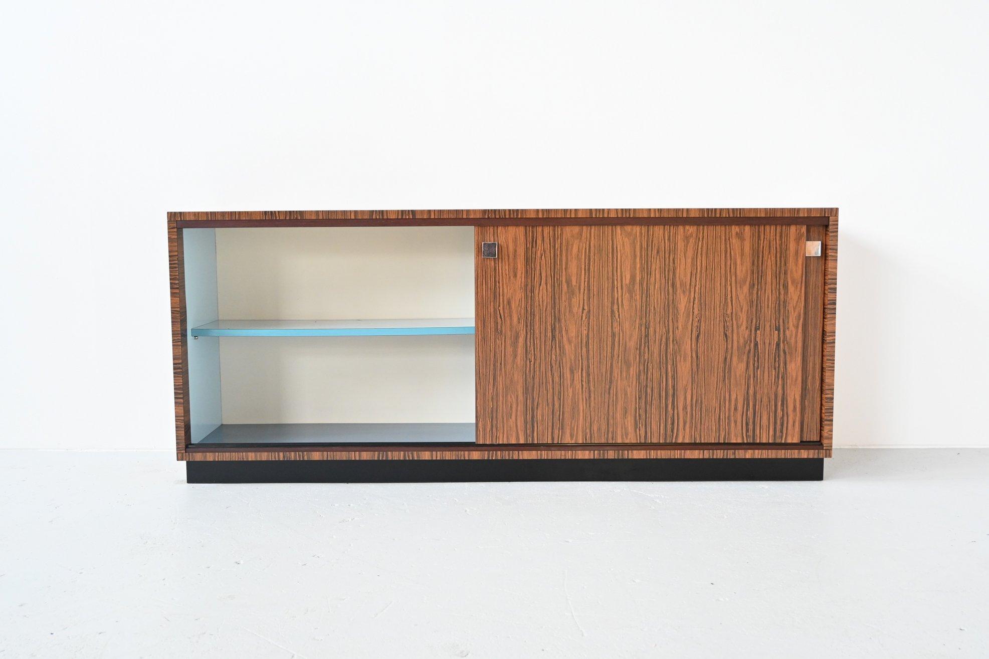 Mid-Century Modern Custom Made Zebrano Wood Sideboard Belform, 1960