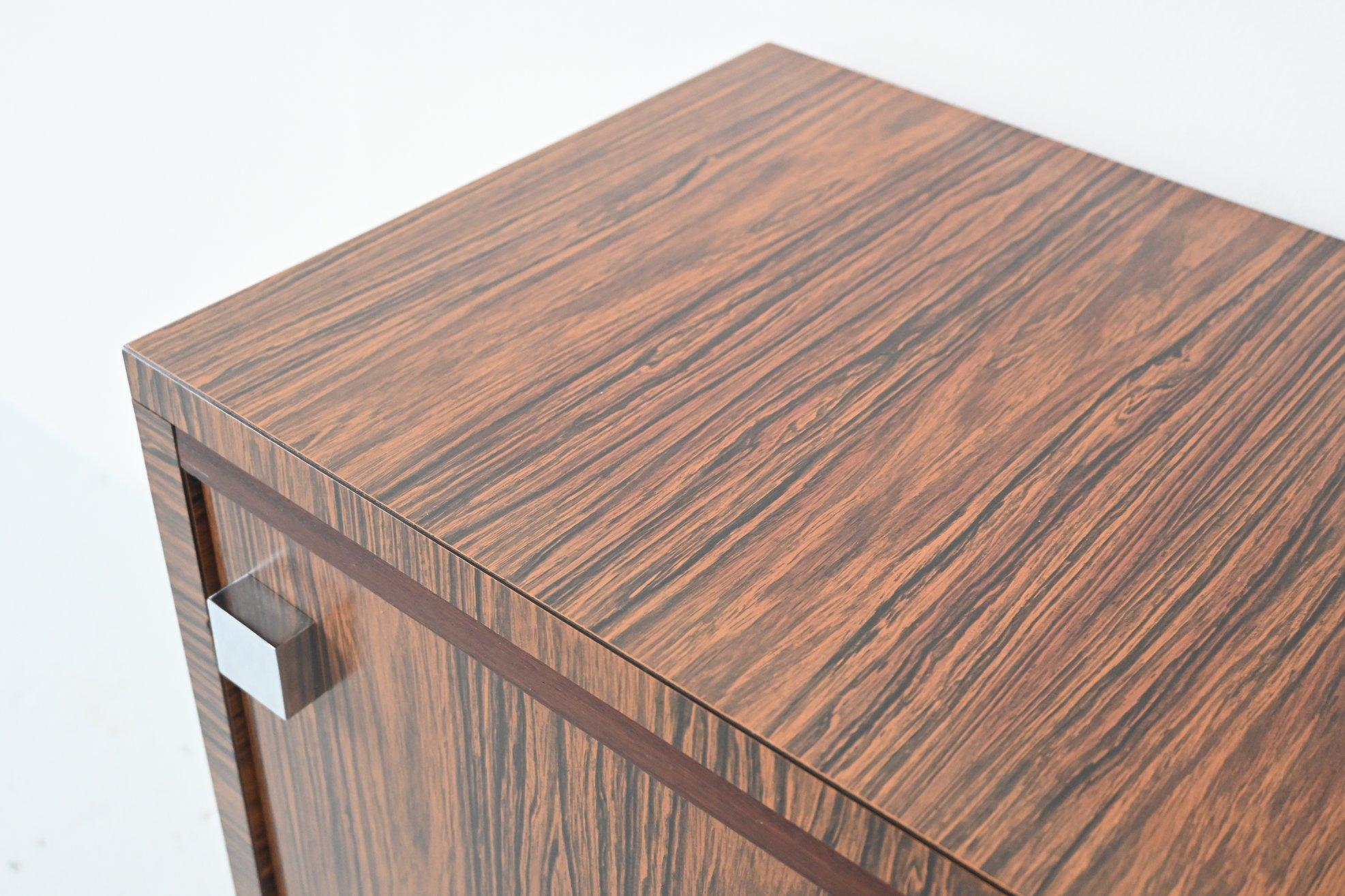 Custom Made Zebrano Wood Sideboard Belform, 1960 1