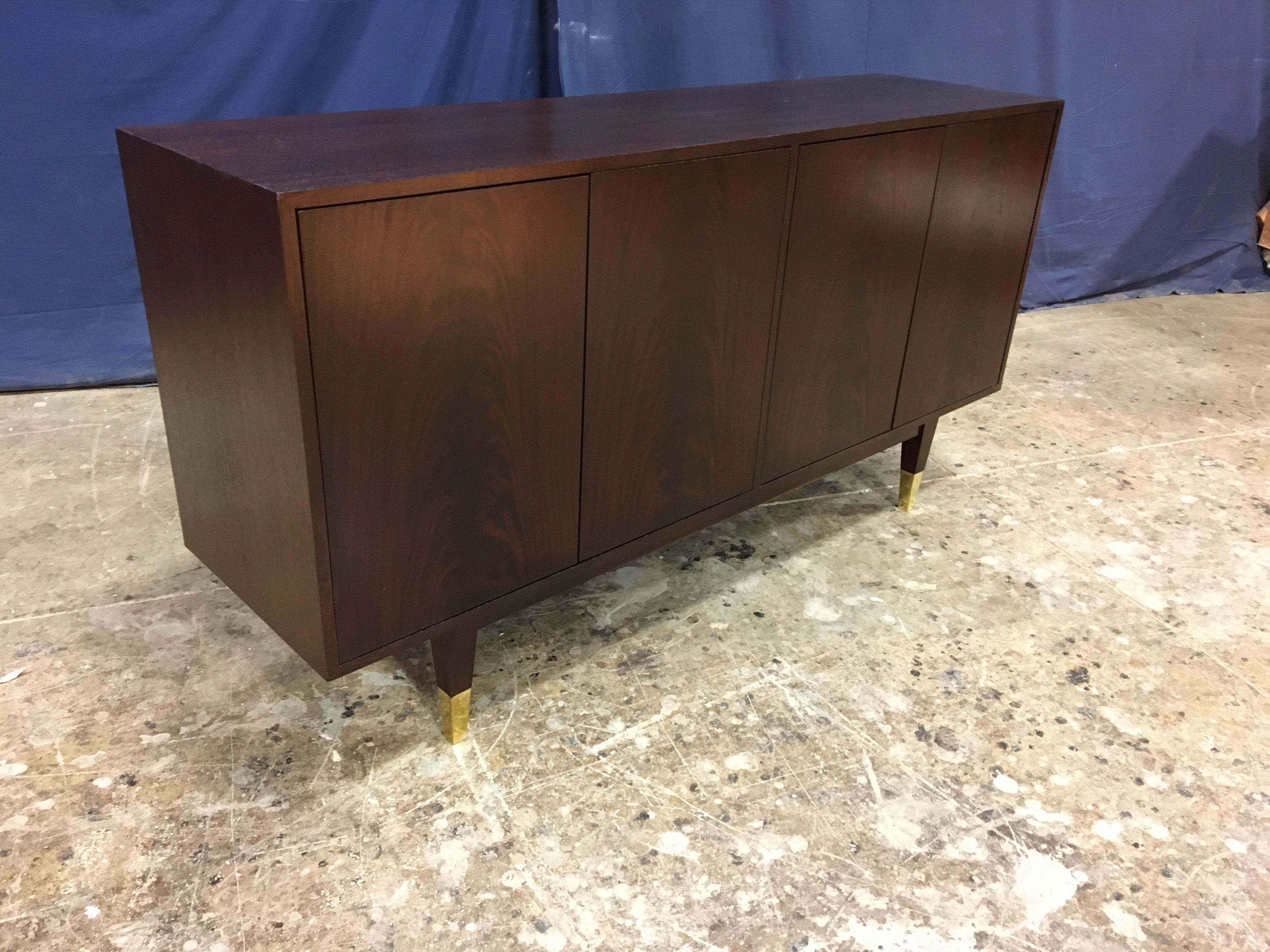 Custom Mahogany Midcentury Style Sideboard by Leighton Hall For Sale 5