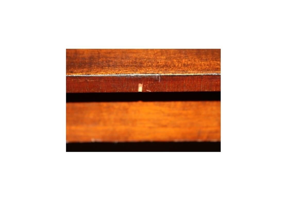 Rustic Custom Mahogany Oval Galley Table