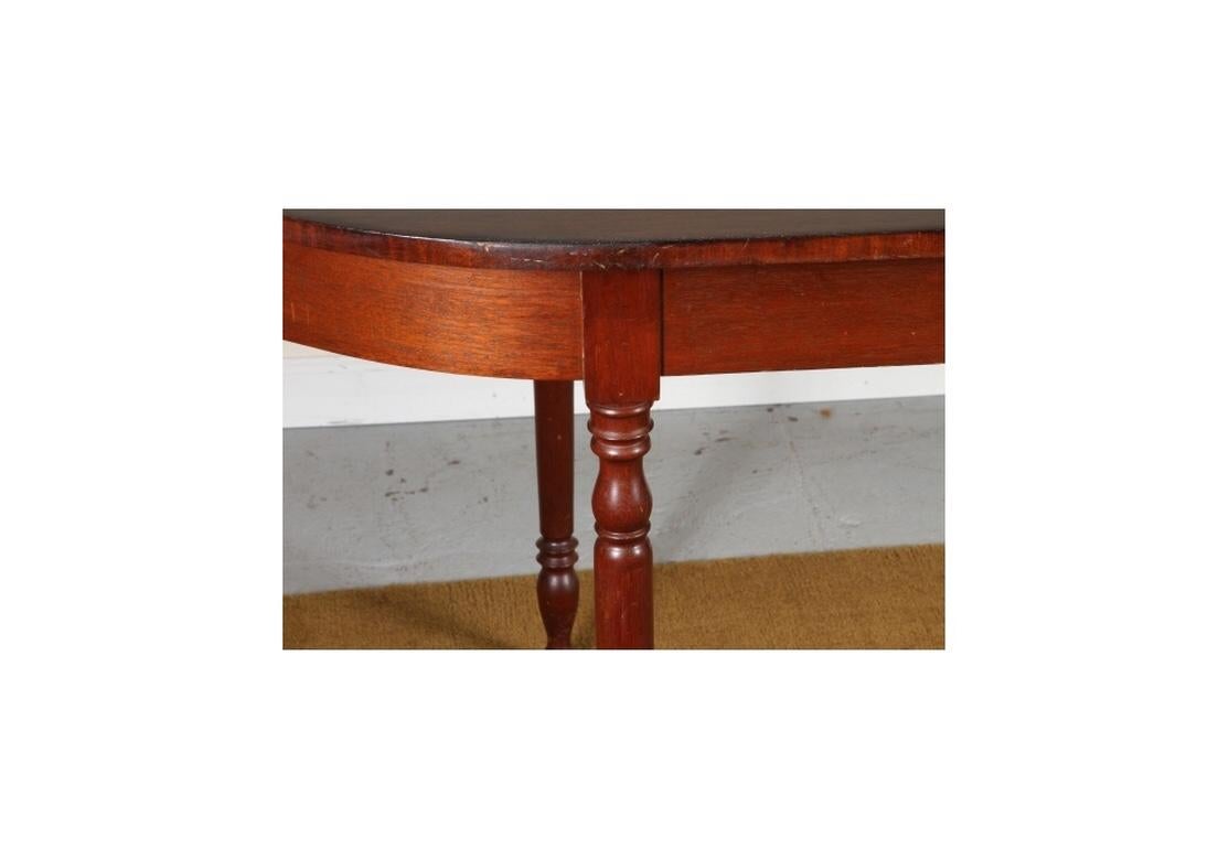 Custom Mahogany Oval Galley Table 3