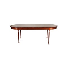 Custom Mahogany Oval Galley Table