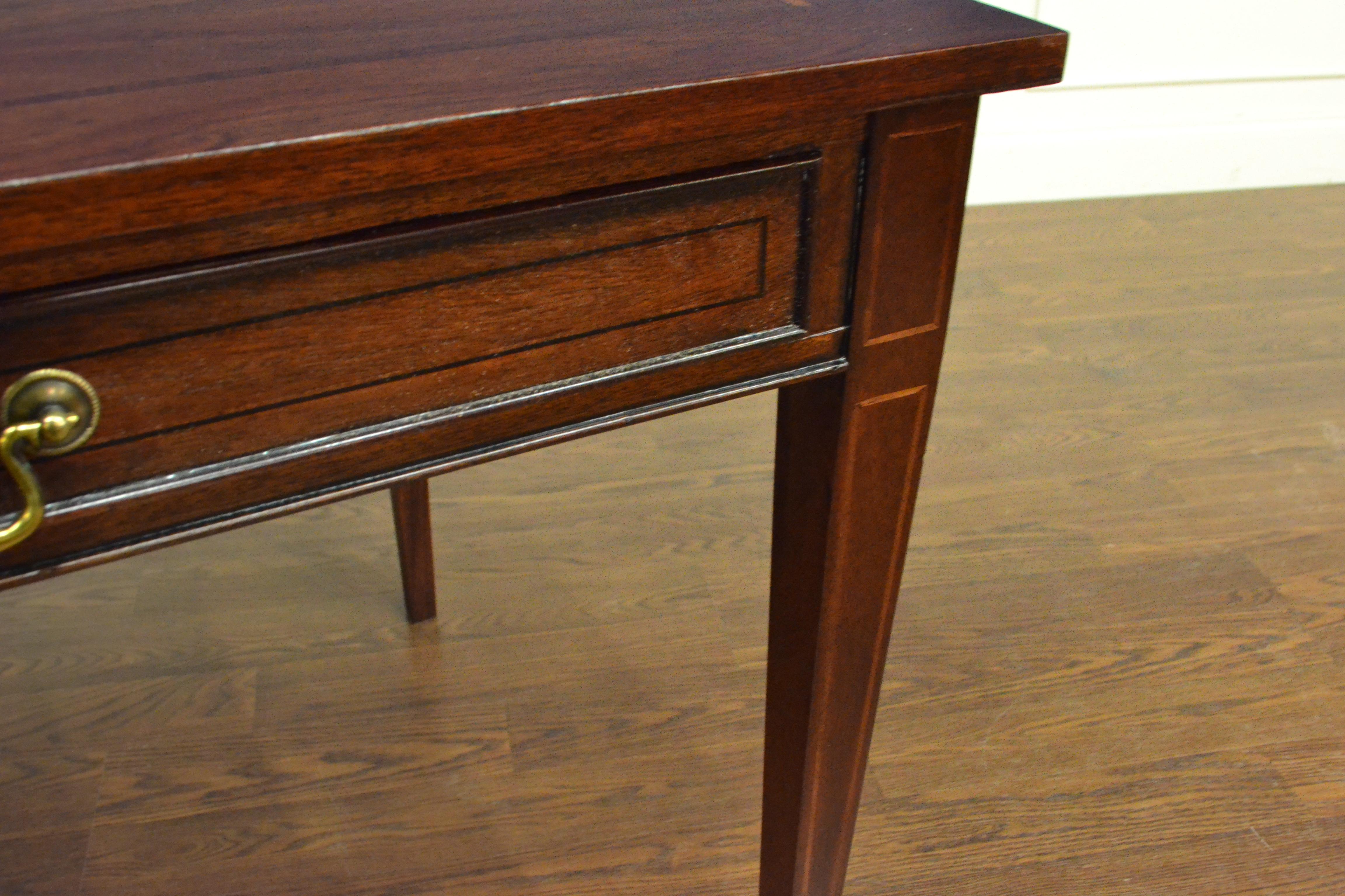 Custom Mahogany Regency Style Writing Desk by Leighton Hall For Sale 3