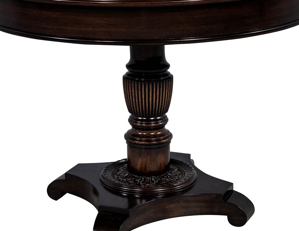 round center hall table