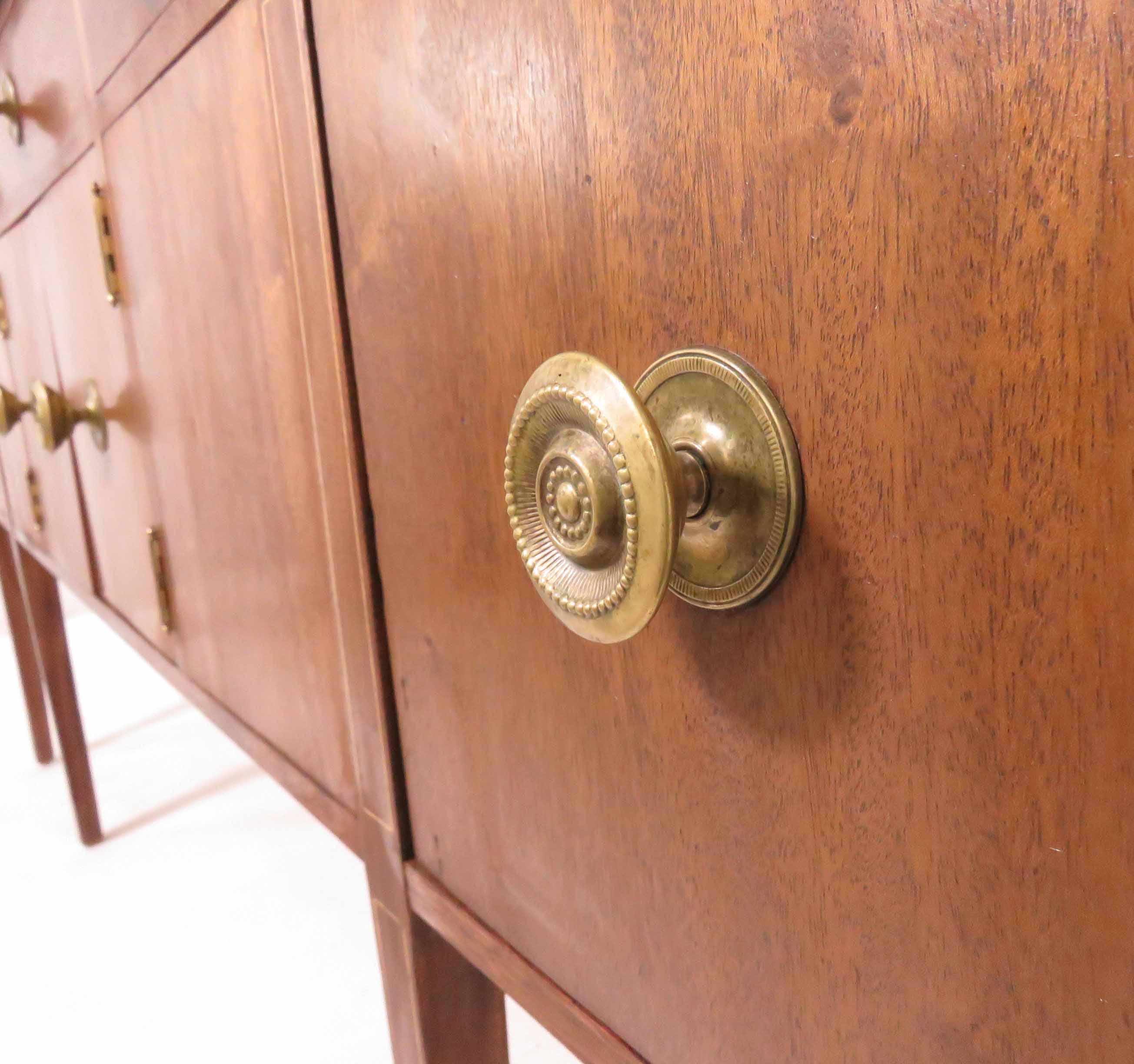 Custom Mahogany Sideboard with Granite Top in a Modernist Sheraton Style 2