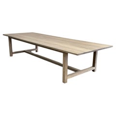 Custom Martha Farm Table made from Rustic Flat Sawn Oak