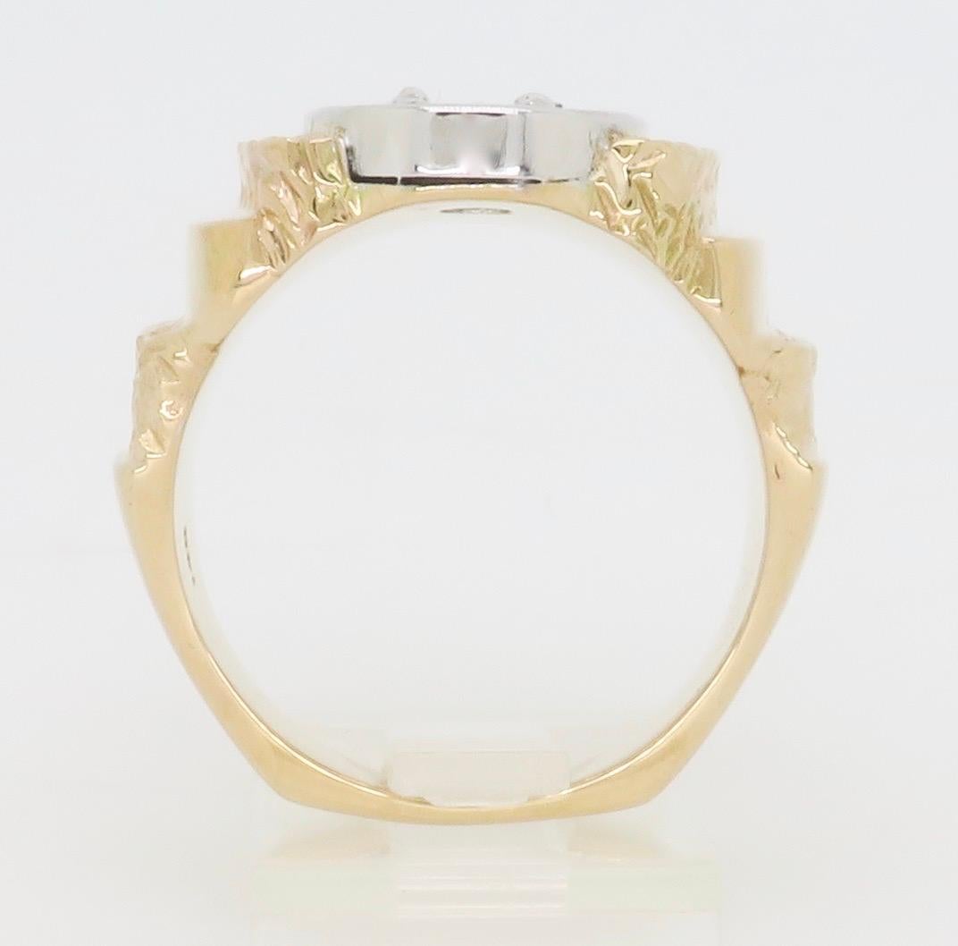 Custom Men's Three stone 1.72CTW Diamond Ring  For Sale 2