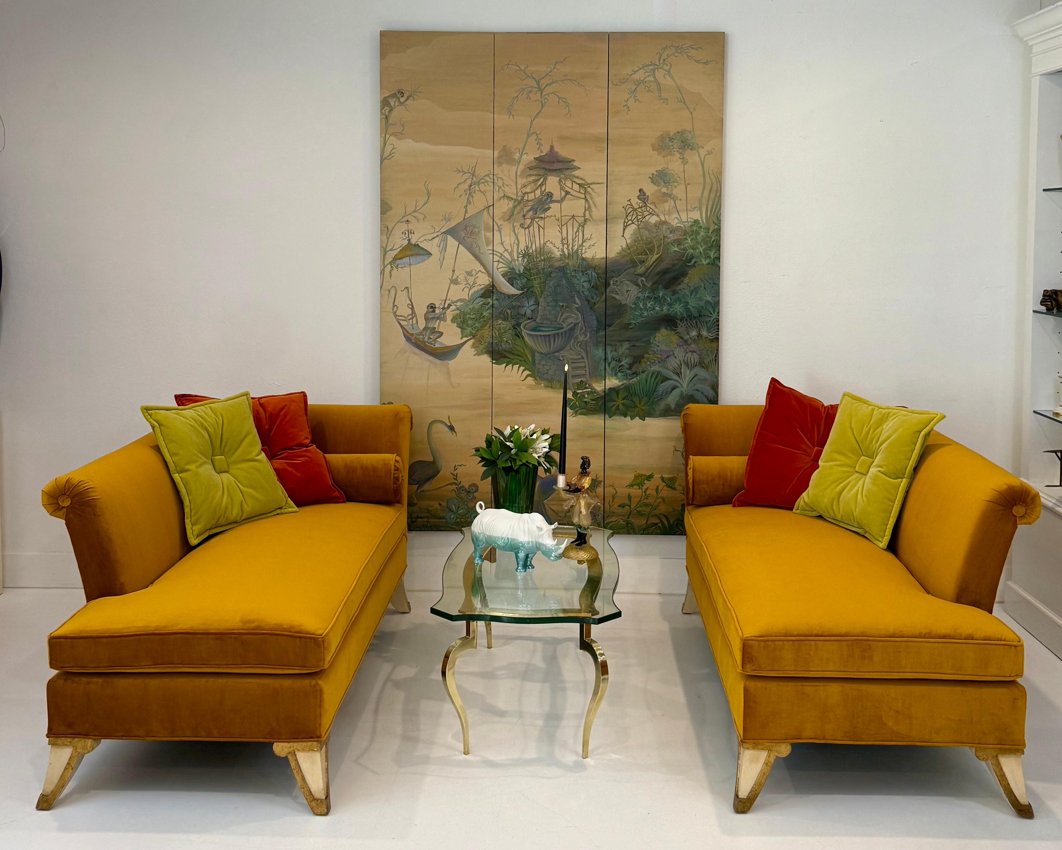 Chaise Meridienne su misura di George Doan - Coppia dalla Collection'S di George Doan in vendita 3