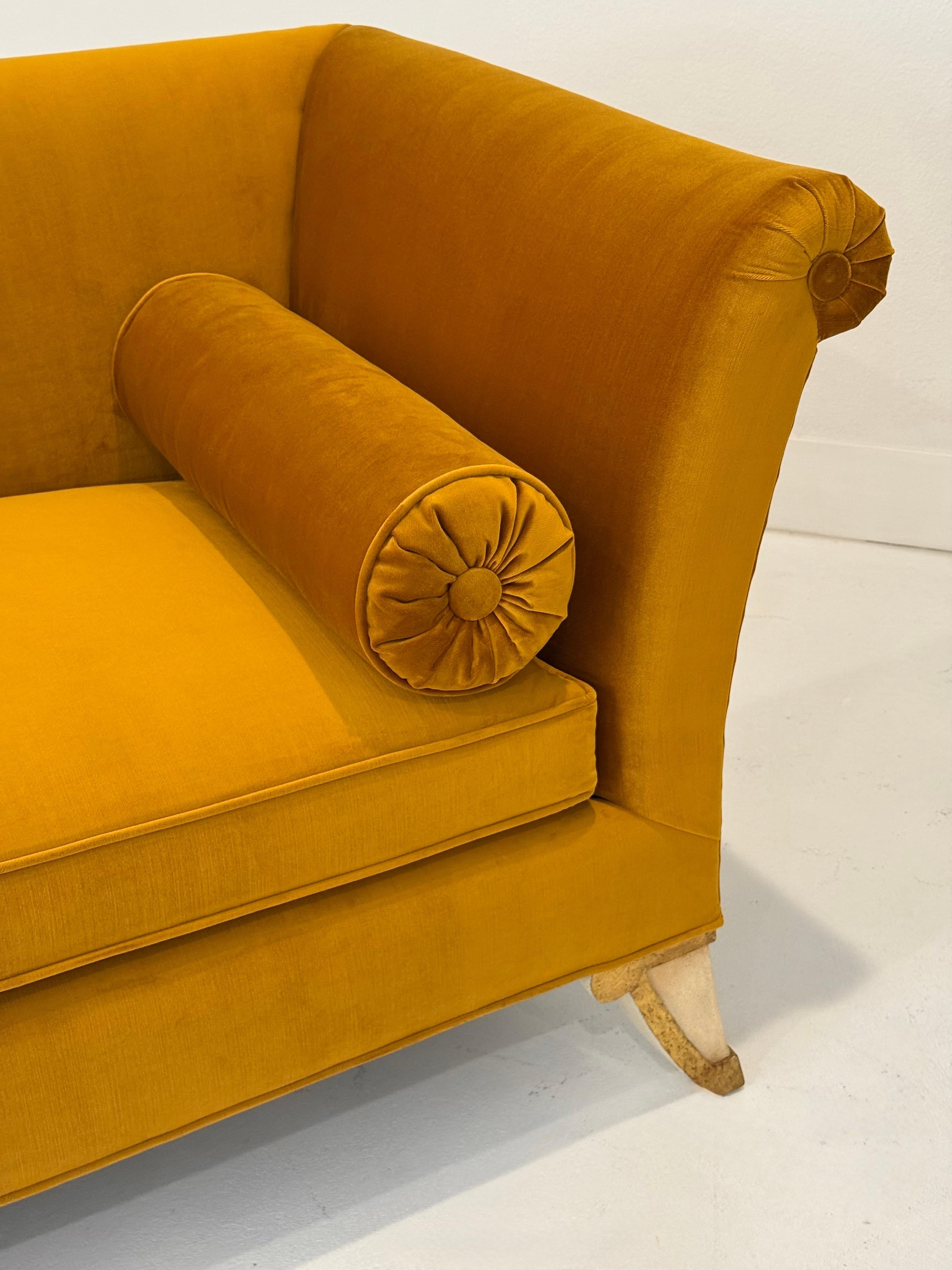 Mid-Century moderno Chaise Meridienne su misura di George Doan - Coppia dalla Collection'S di George Doan in vendita