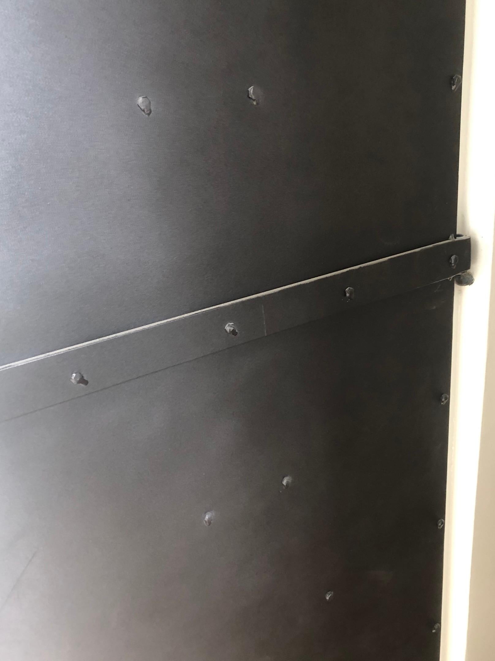XXIe siècle et contemporain Armoire en métal de style néoclassique sur mesure,  Portes de placards ou d'armoires de cuisine en vente