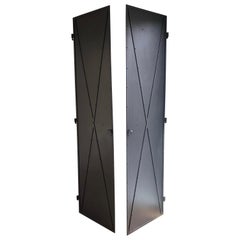 Armoire en métal de style néoclassique sur mesure,  Portes de placards ou d'armoires de cuisine